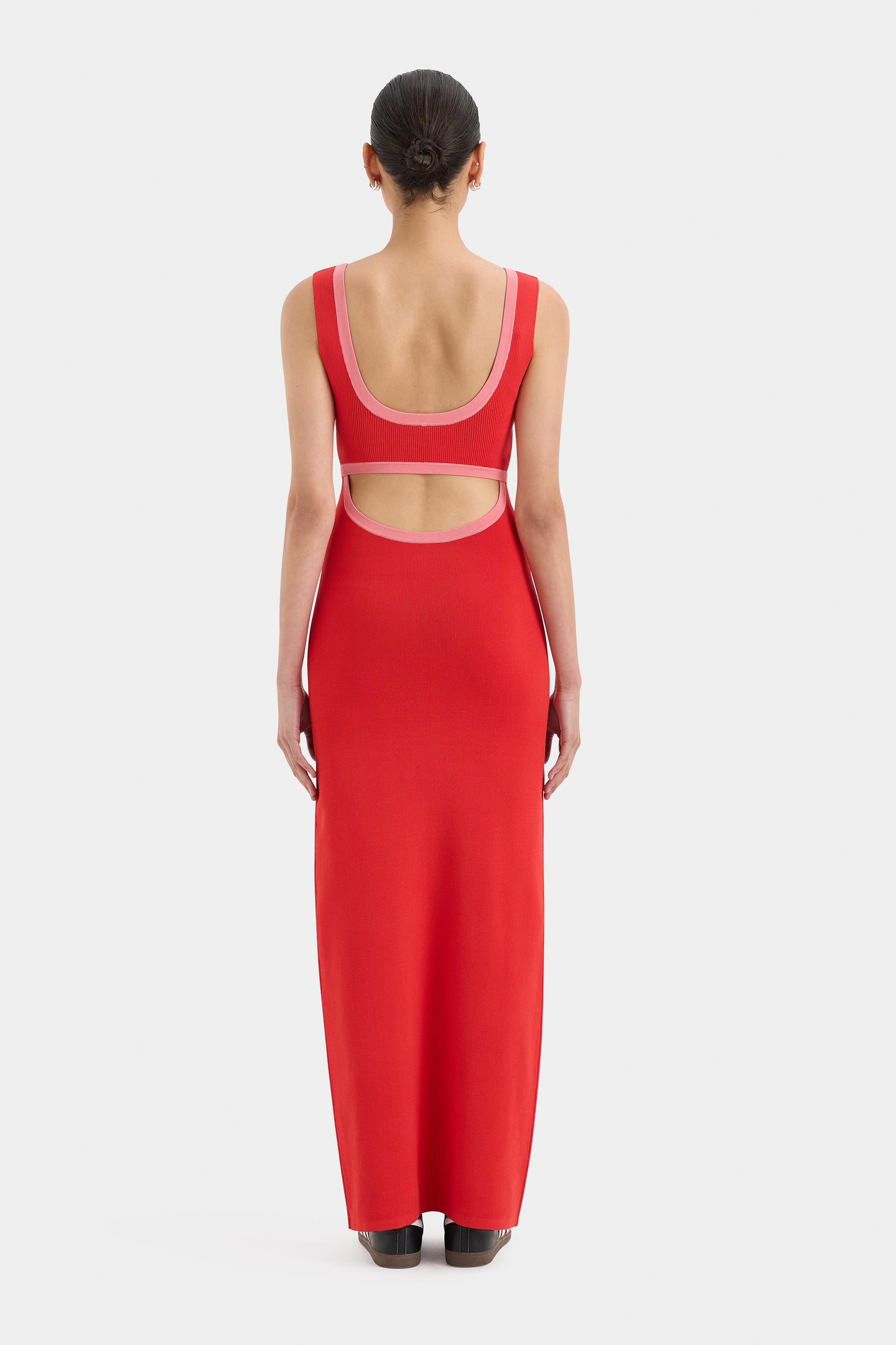 SIR the label Lupita Shaped Midi Dress RUBY