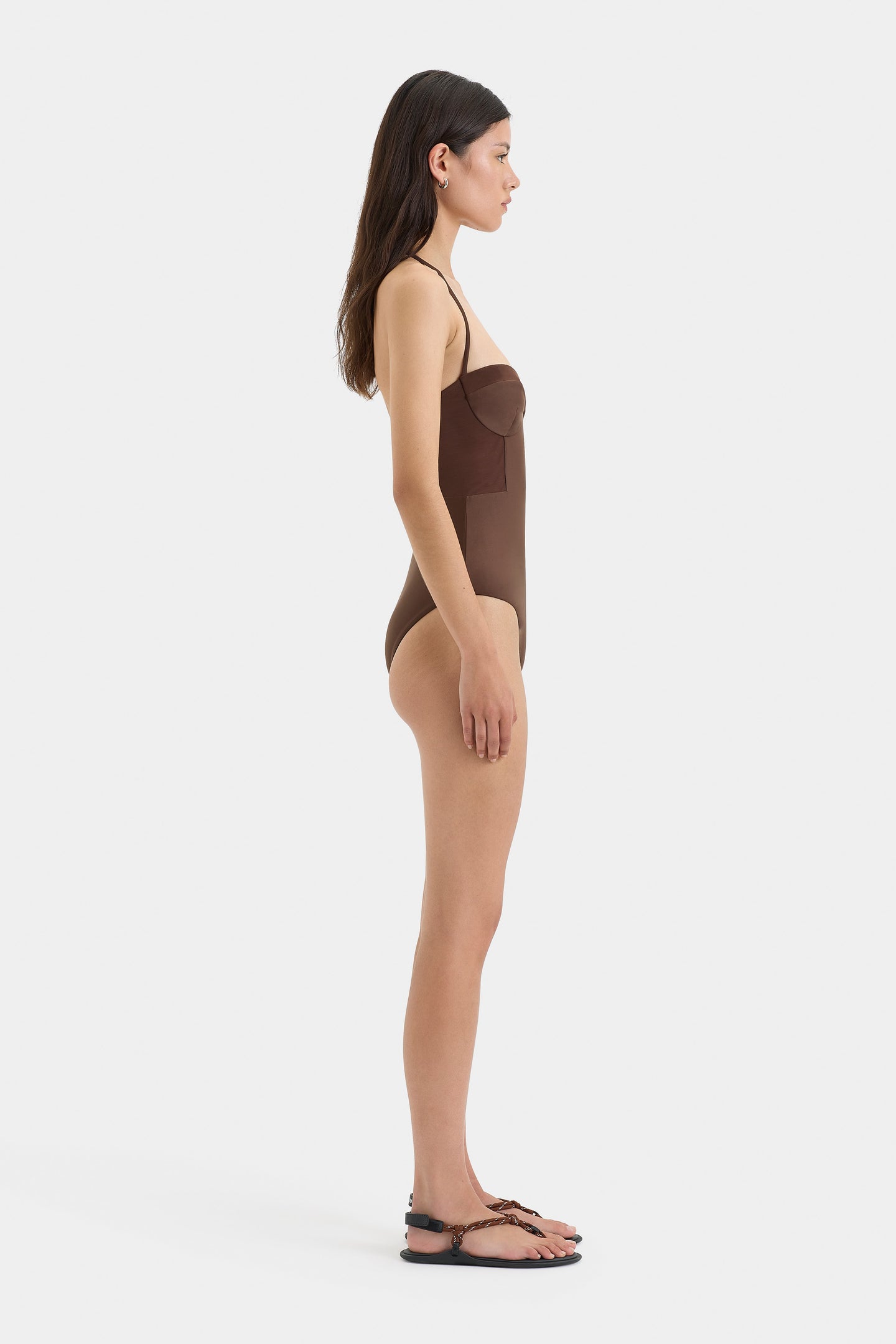 SIR the label Dunes Splice One Piece CHOCOLATE