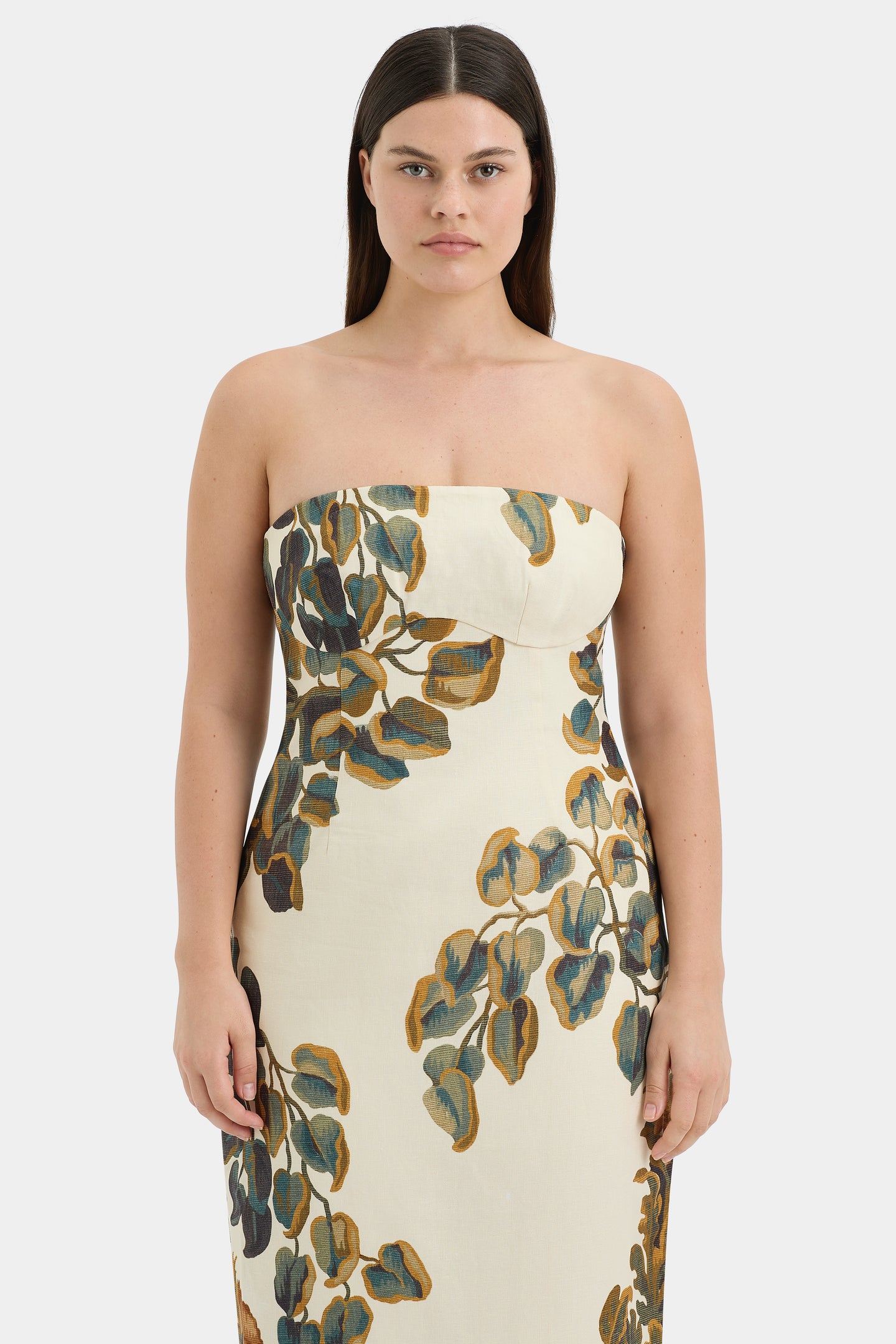 SIR the label Evalita Column Dress PINE VALLEY