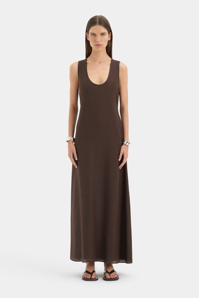 giulietta maxi dress Julietta Scoop Neck Maxi Dress | Chocolate Brown