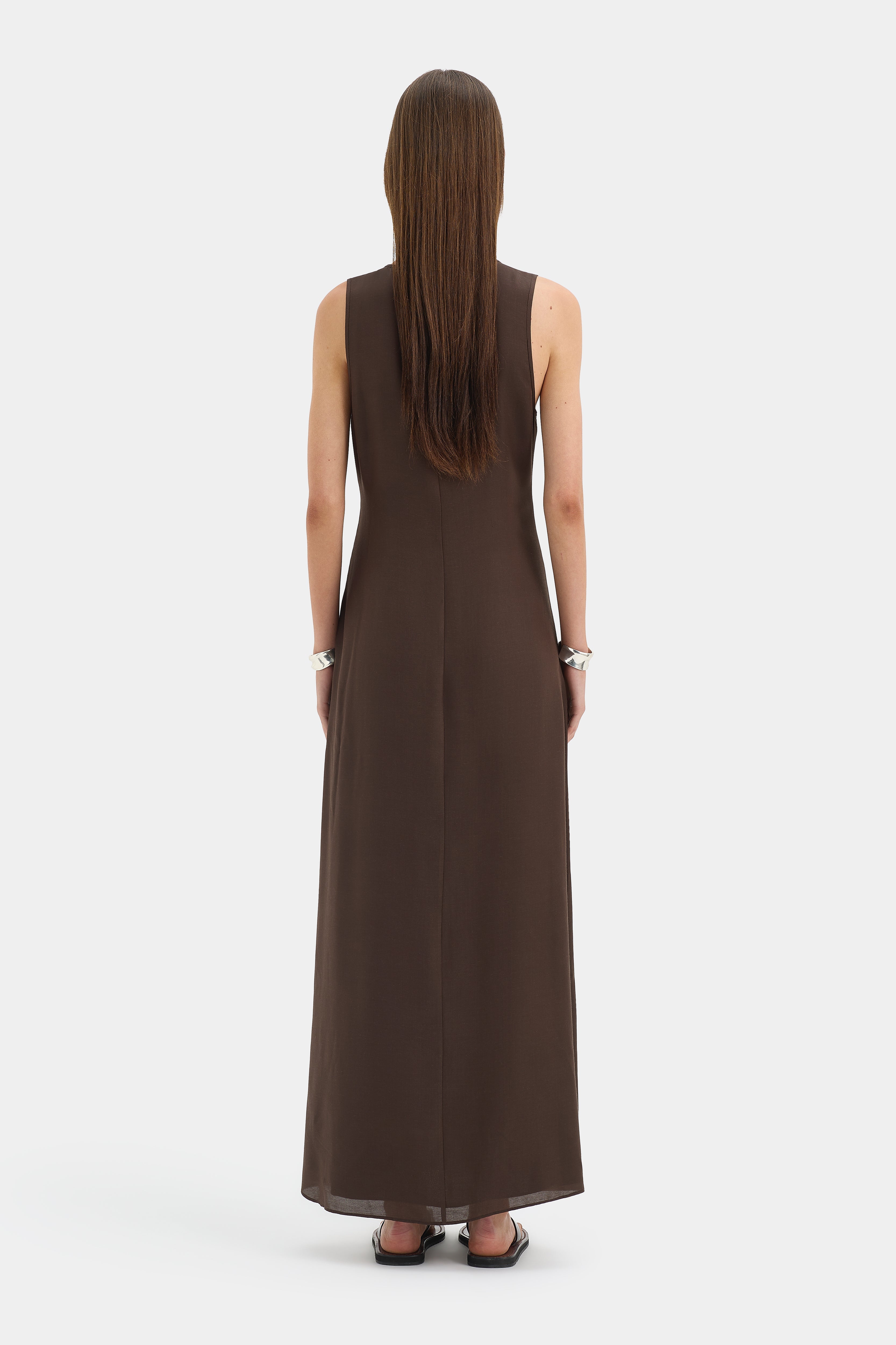 Julietta Scoop Neck Maxi Dress | Chocolate Brown | SIR. Julietta Scoop Neck Maxi Dress | Chocolate Brown | SIR.