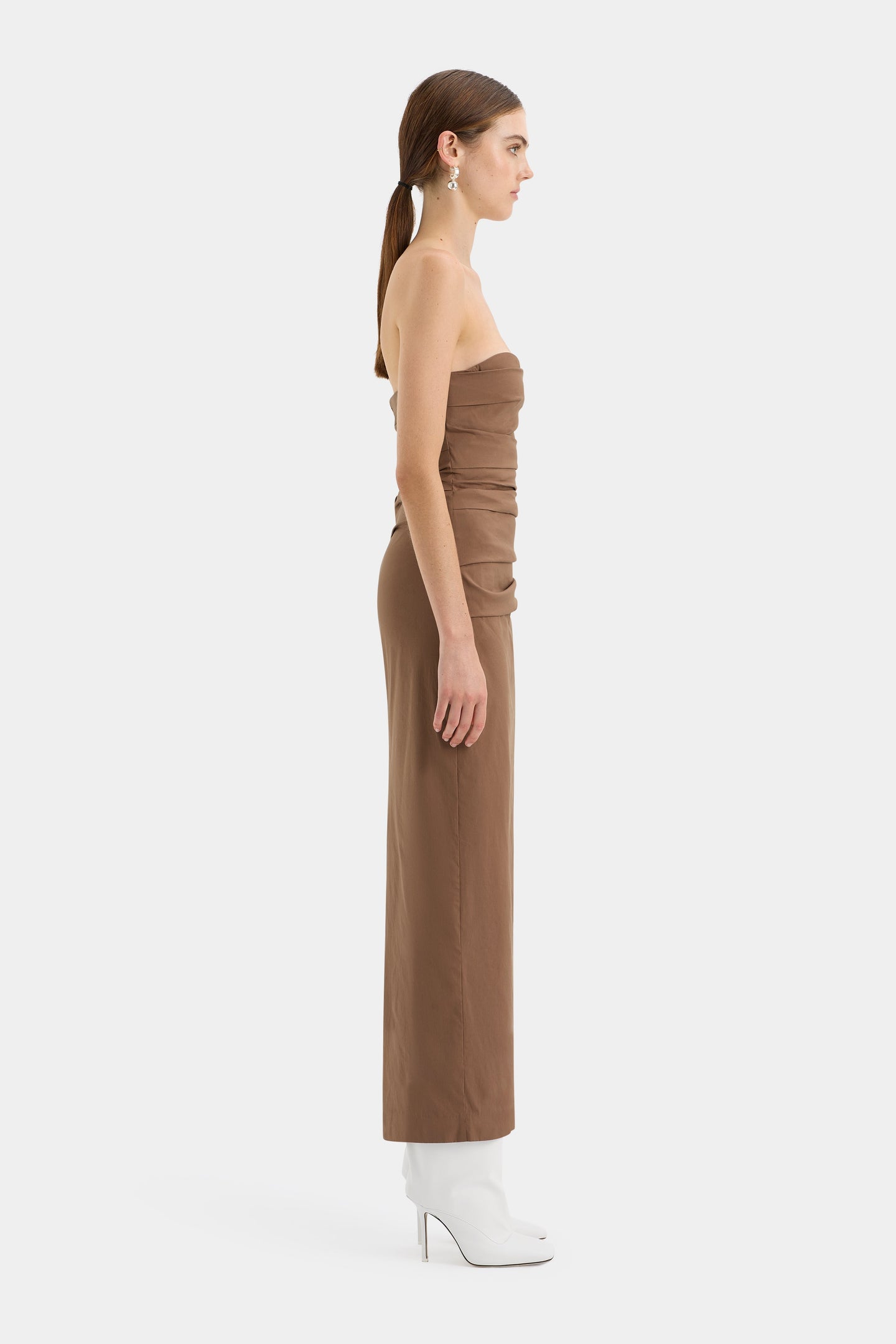 SIR the label Alba Strapless Gown MOCHA