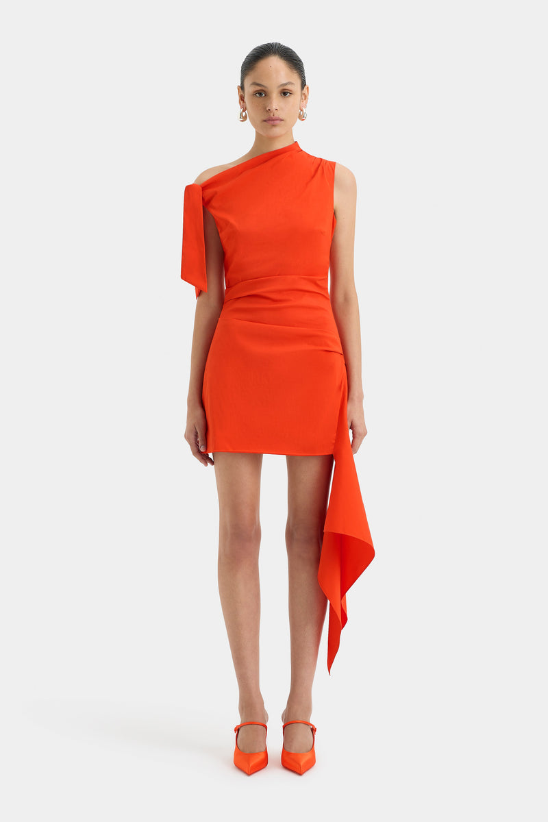 SIR the label Dahlia Mini Dress TANGERINE