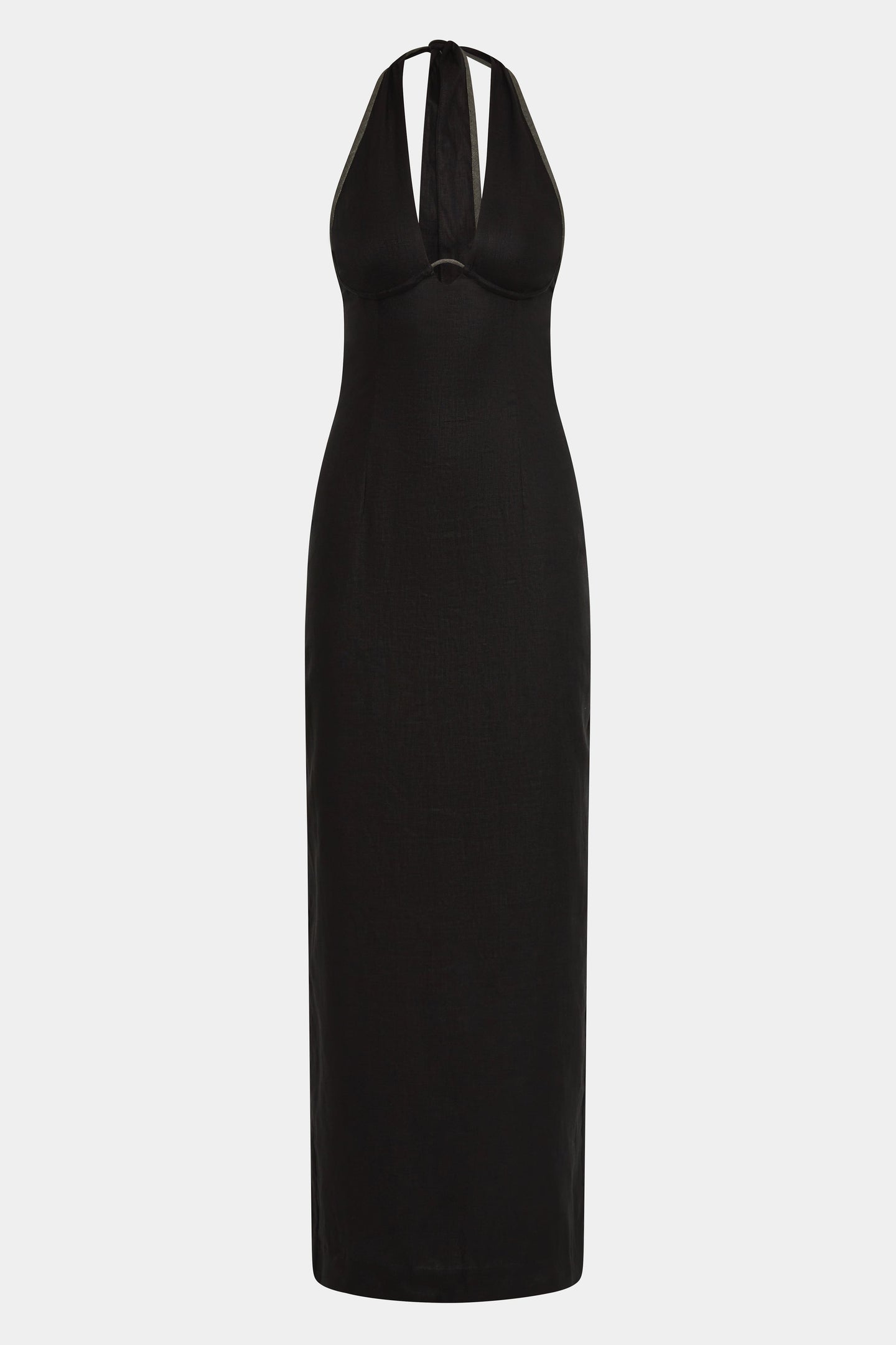 SIR the label Violet Halter Midi Dress Black