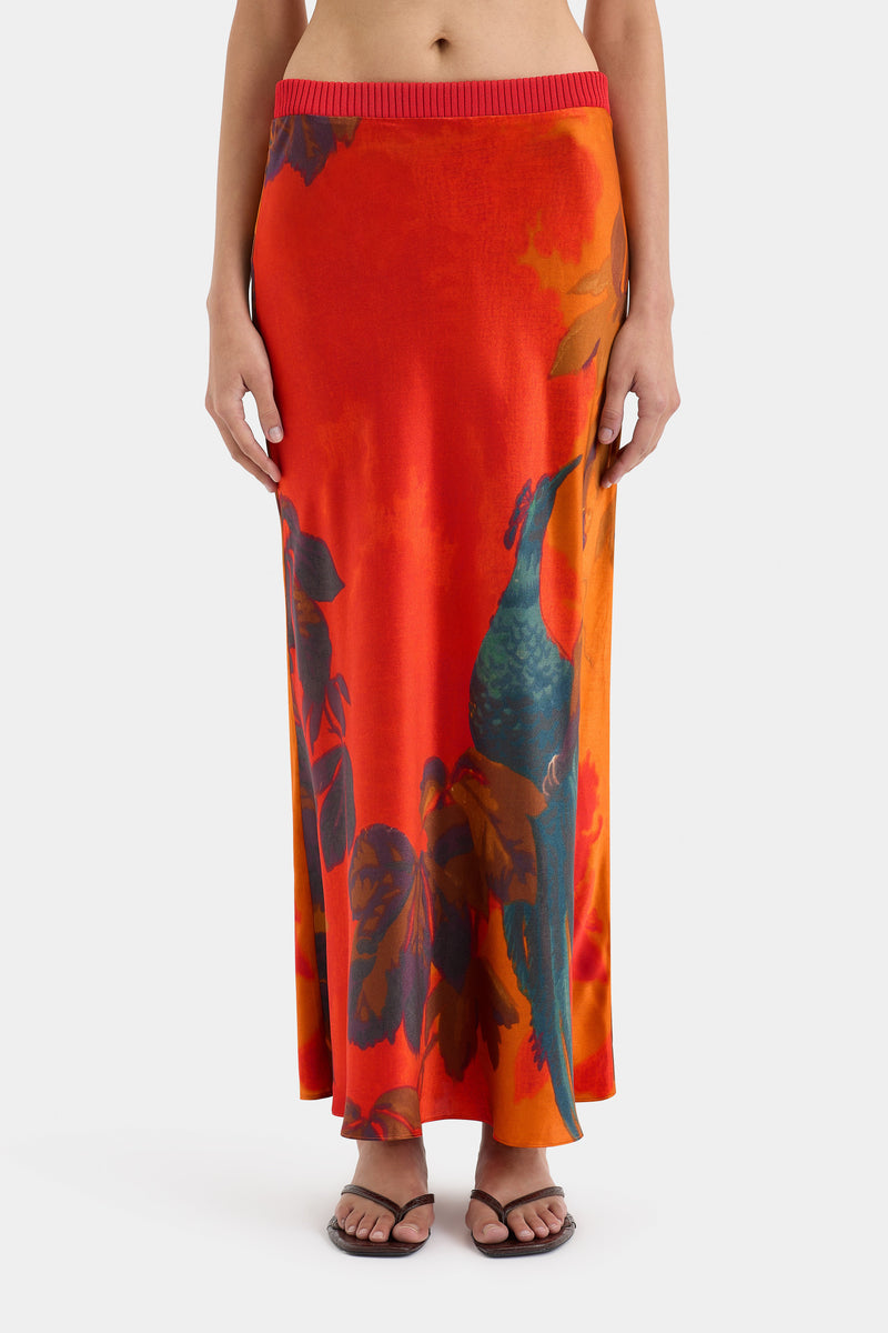 SIR the label Lush Midi Skirt WREN PRINT