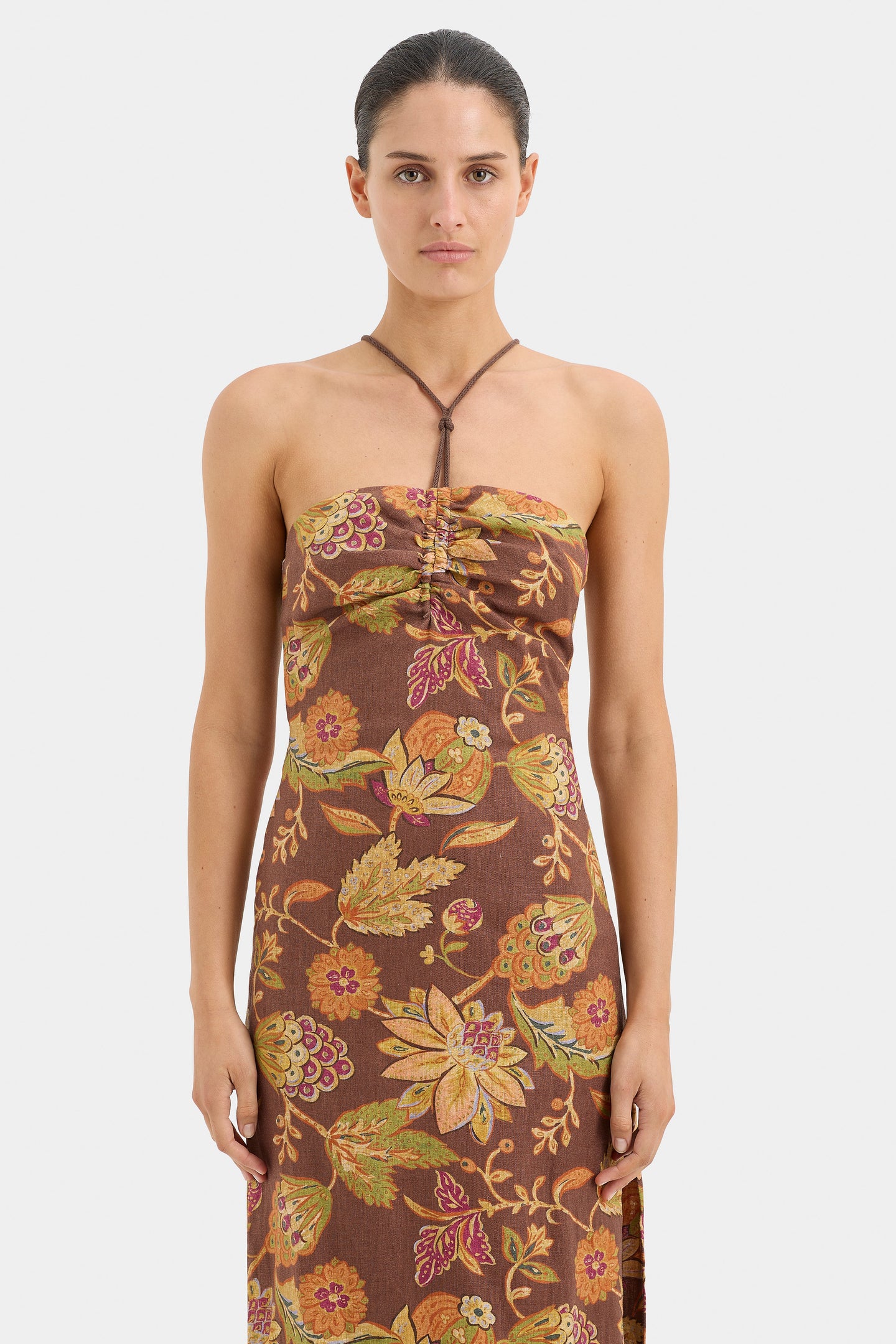 SIR the label Josefina Corded Midi Dress MOJAVE FLORAL