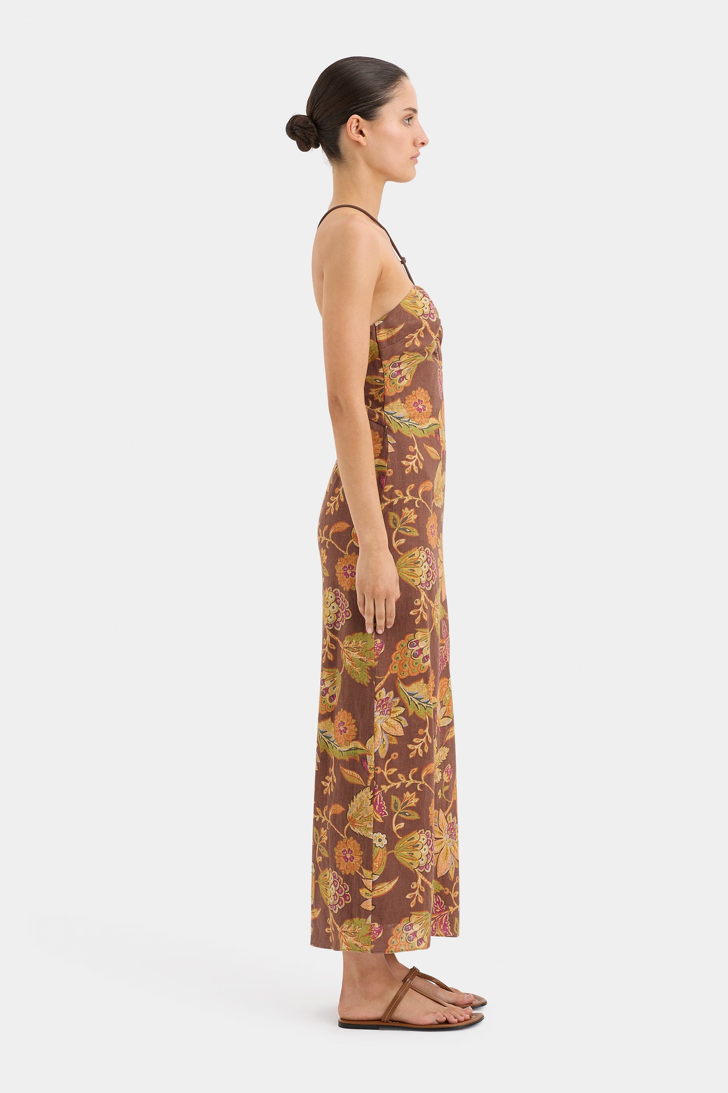 SIR the label Josefina Corded Midi Dress MOJAVE FLORAL