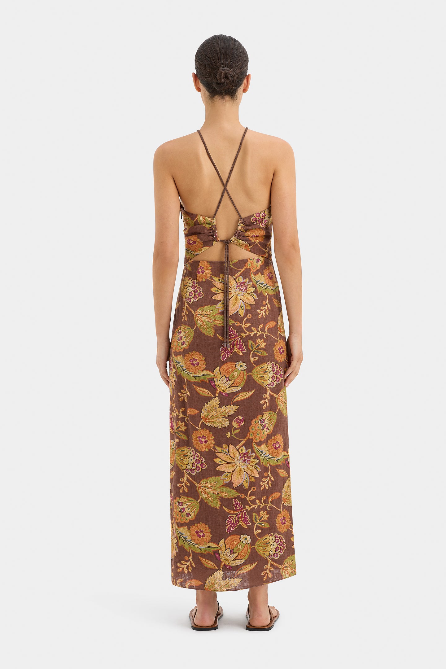 SIR the label Josefina Corded Midi Dress MOJAVE FLORAL