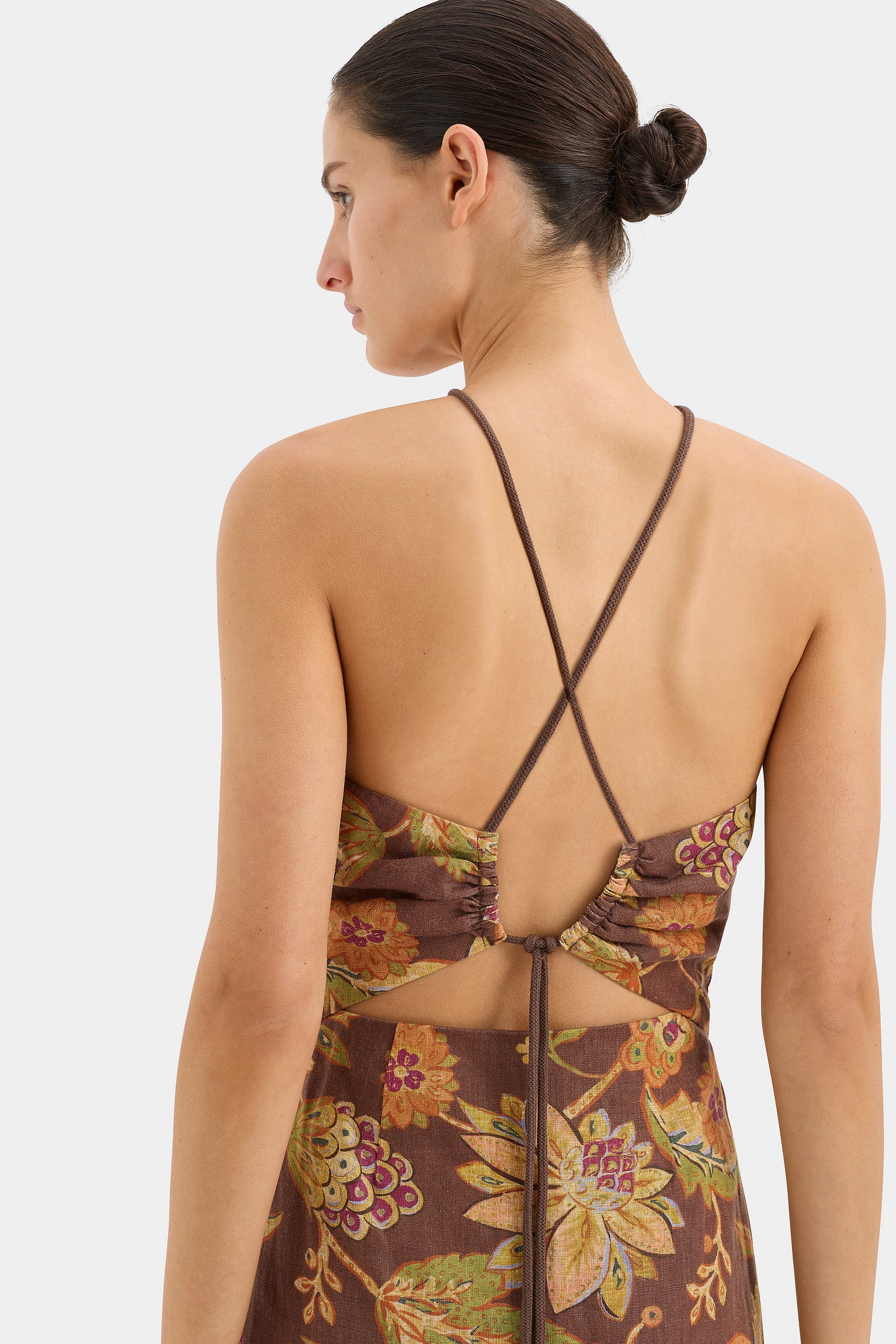 SIR the label Josefina Corded Midi Dress MOJAVE FLORAL