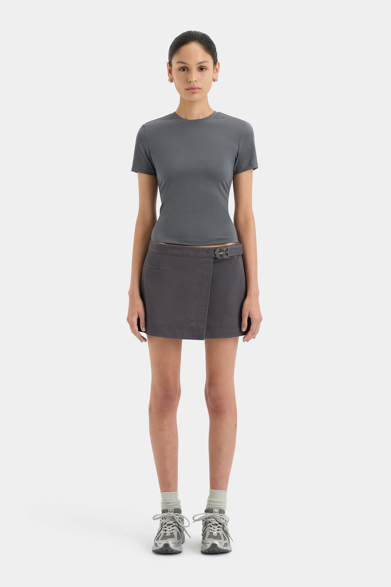 SIR the label Brixton Mini Skirt STEEL