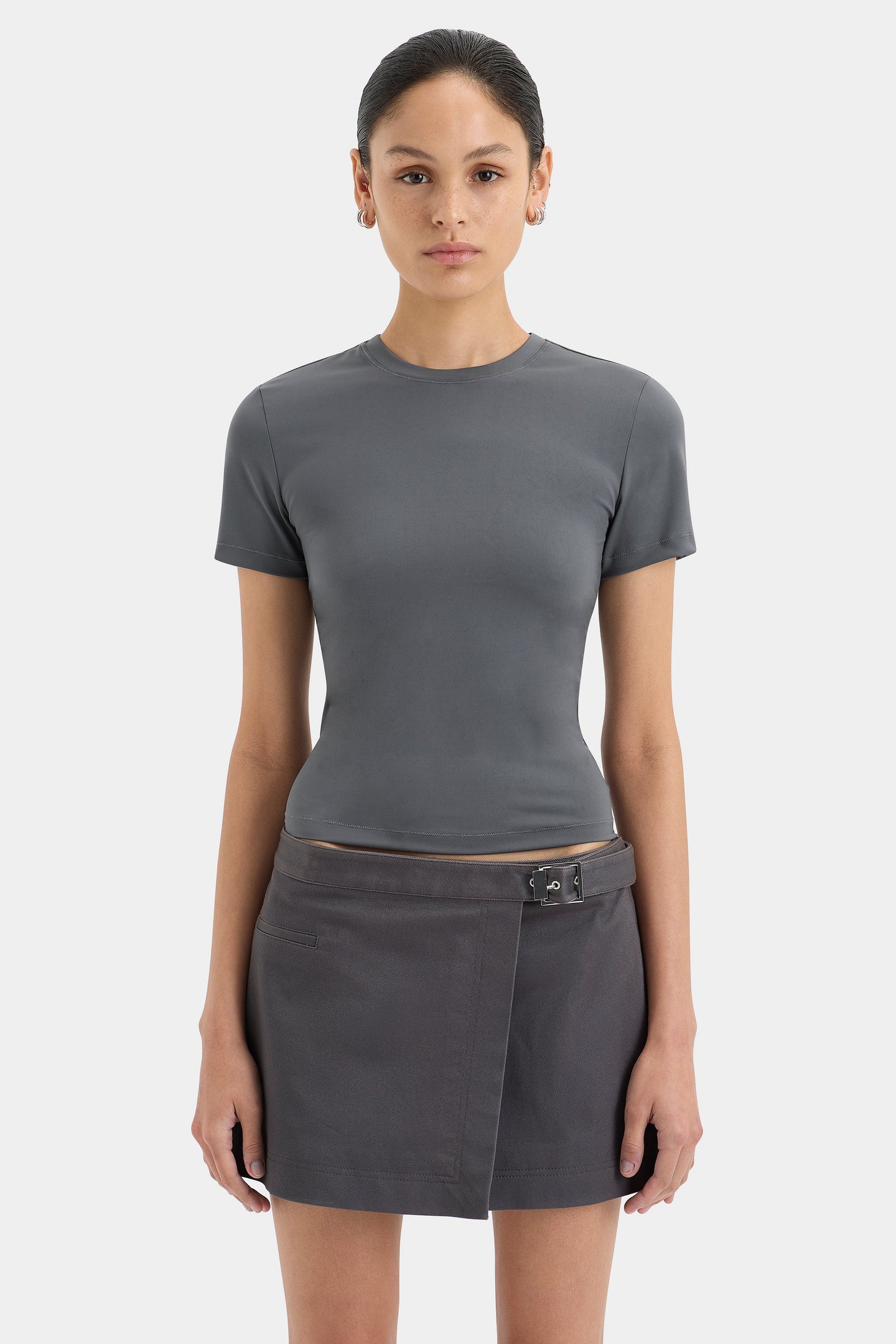 SIR the label Brixton Mini Skirt STEEL