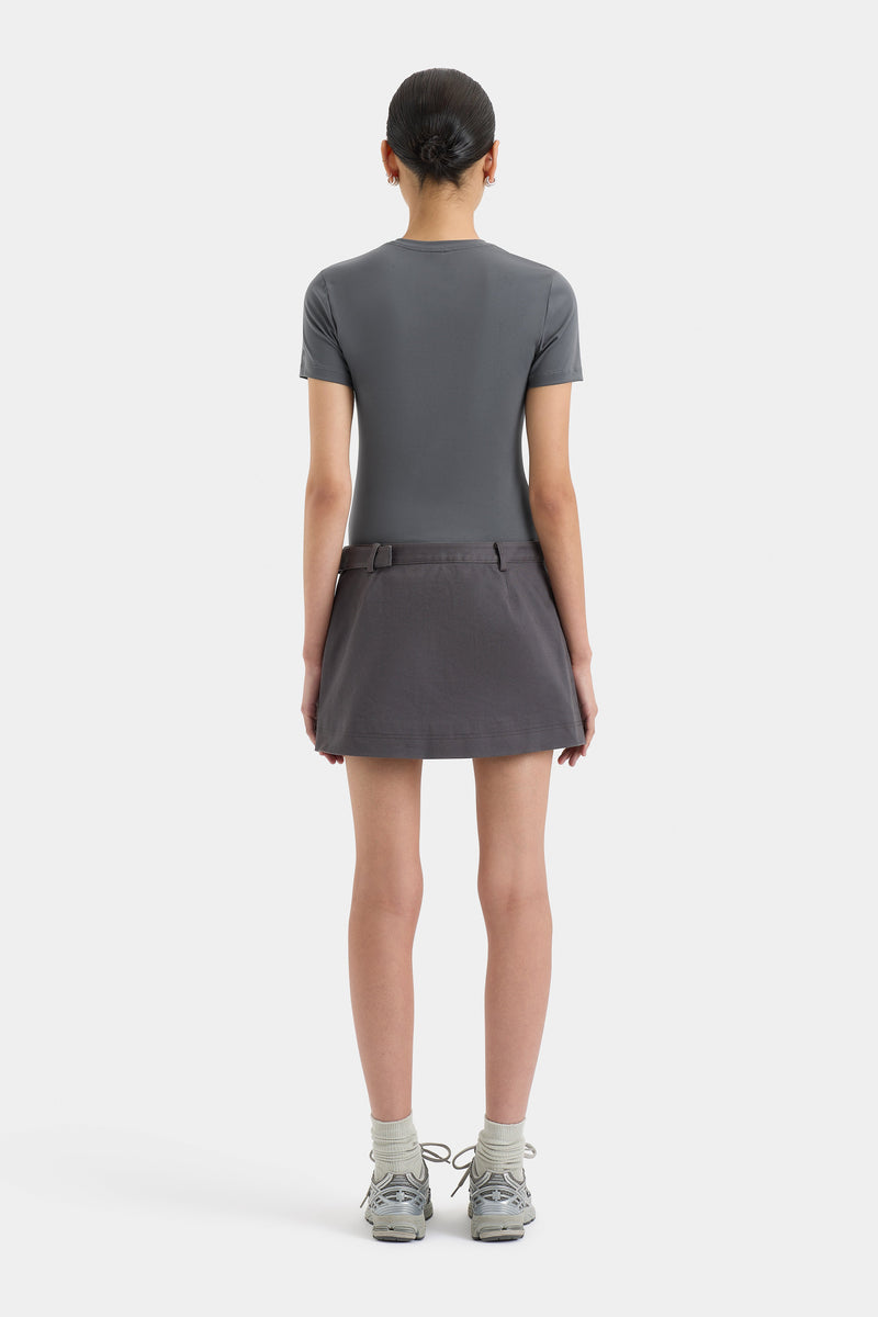 SIR the label Brixton Mini Skirt STEEL