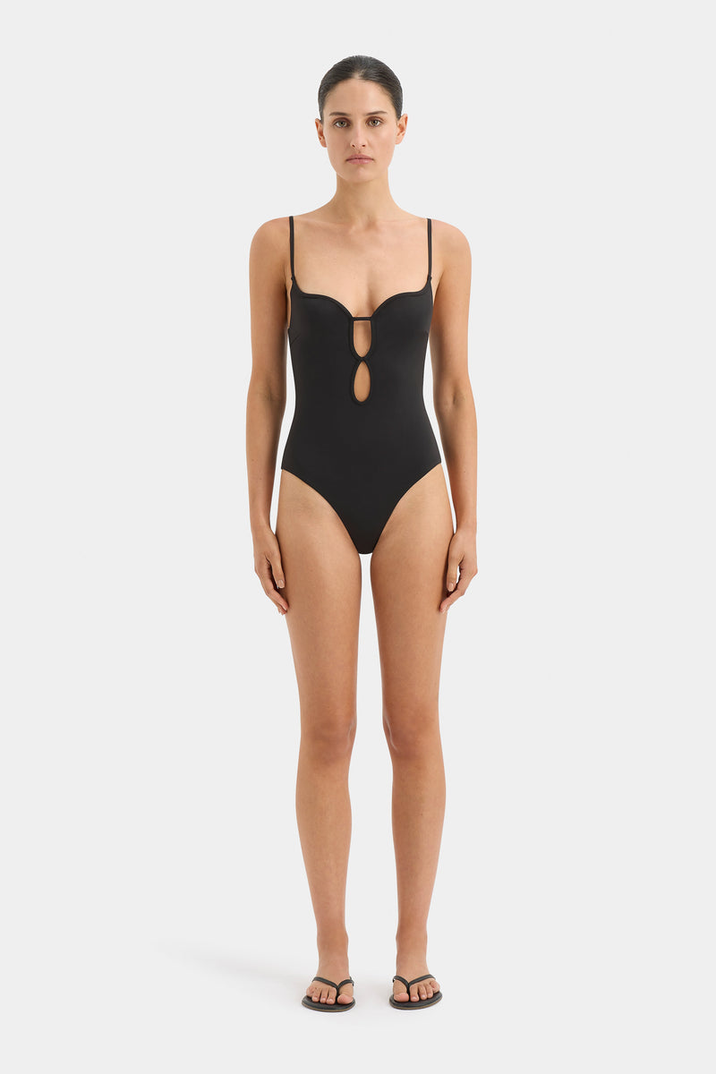 SIR the label Renata Keyhole One Piece BLACK