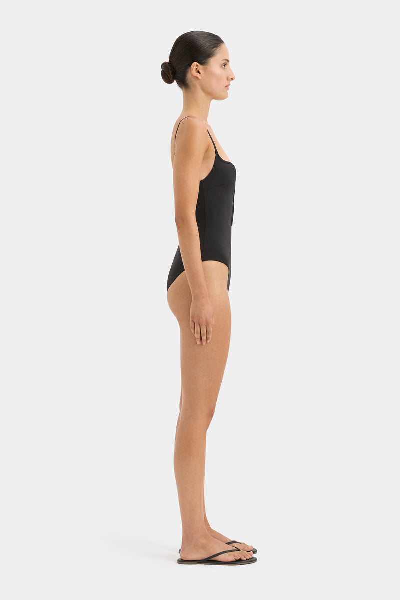 SIR the label Renata Keyhole One Piece BLACK