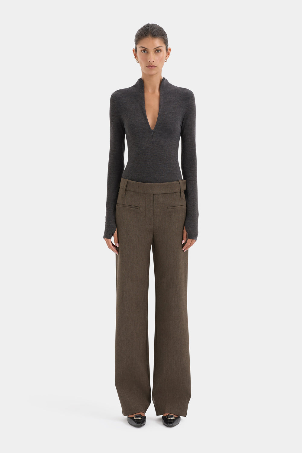 Mikkel Zip Long Sleeve Top
