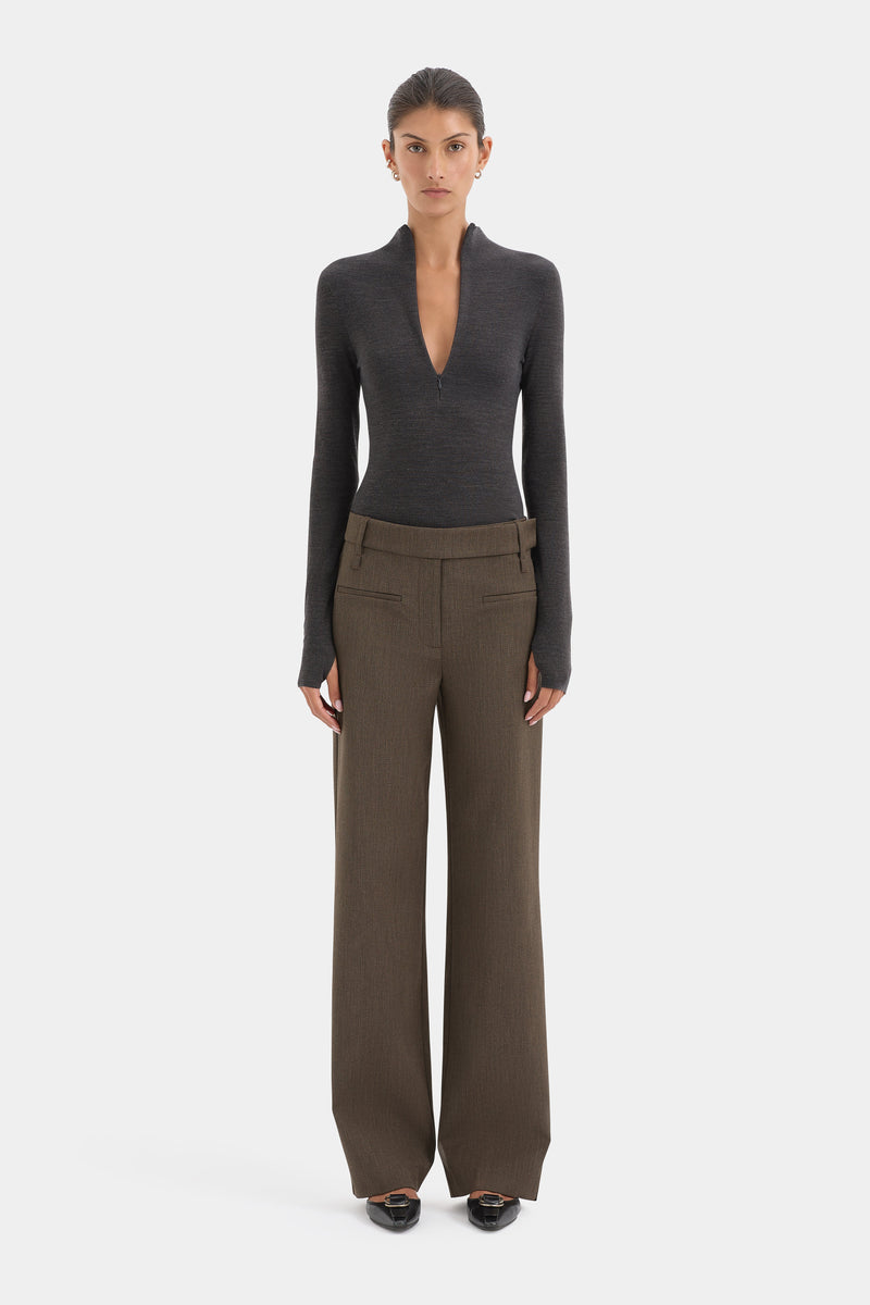 Mikkel Zip Long Sleeve Top