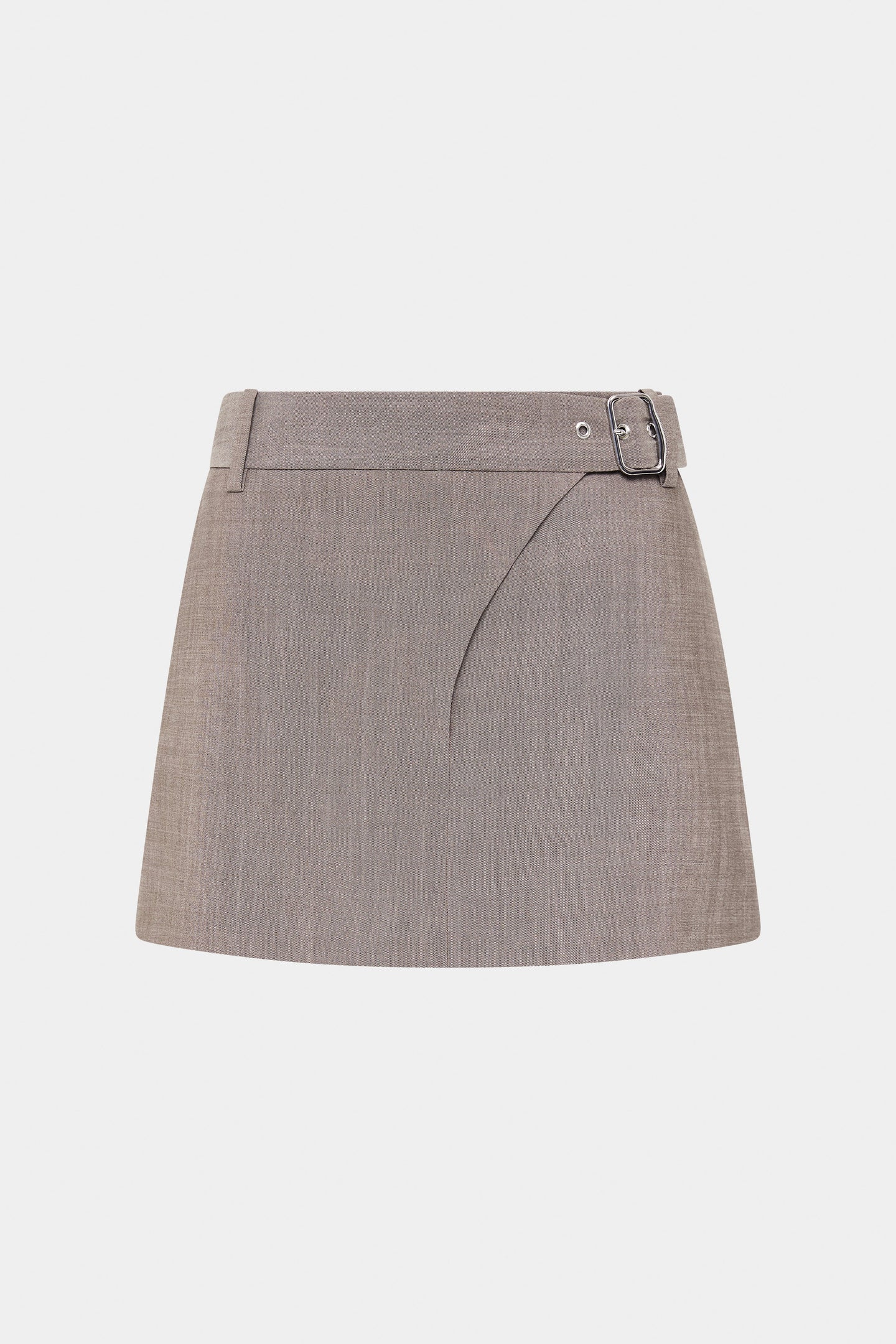 SIR the label Leonardo Belted Mini Skirt TAUPE