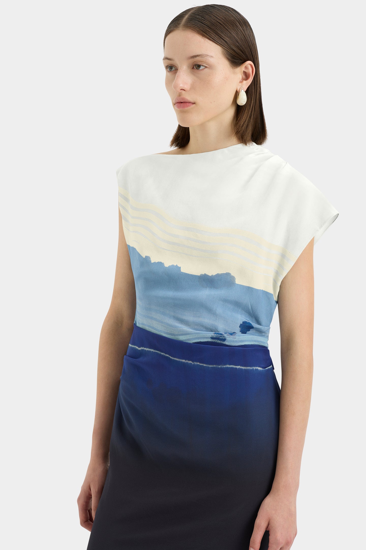 SIR the label Mariner Midi Dress SHORELINE STRIPE