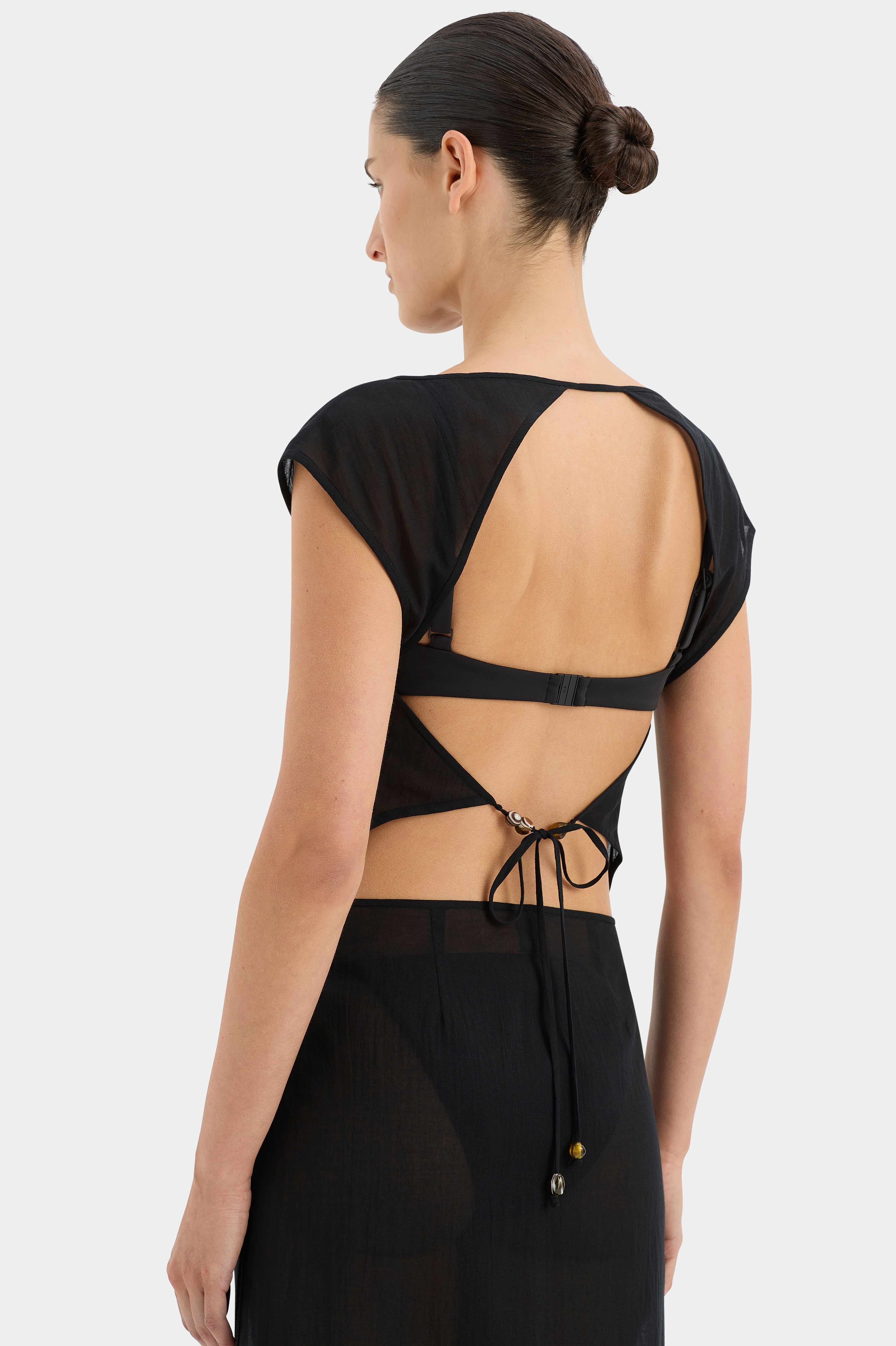 Blair Beaded Overlap Dress