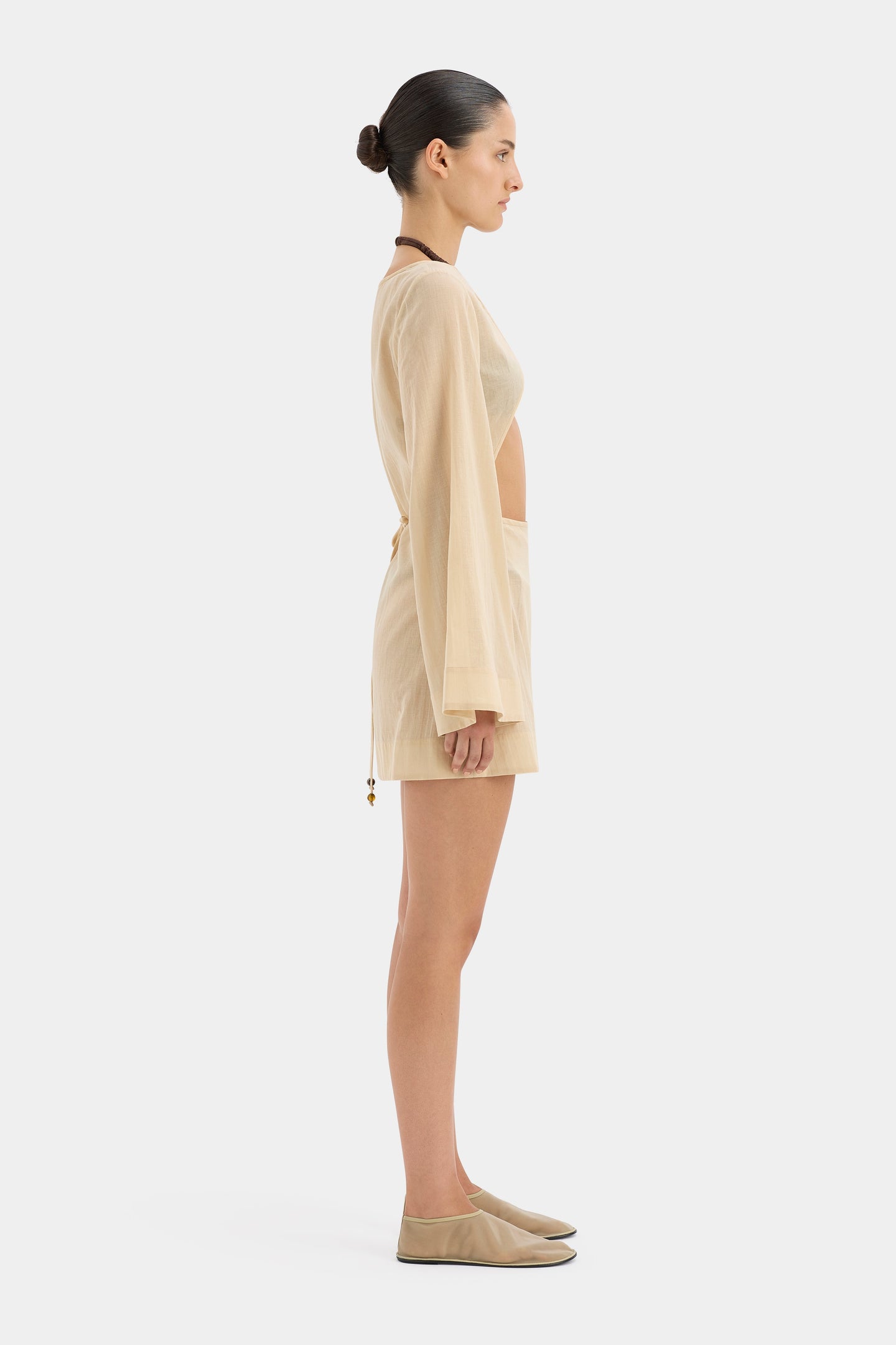 SIR the label Blair Beaded Mini Dress SAND