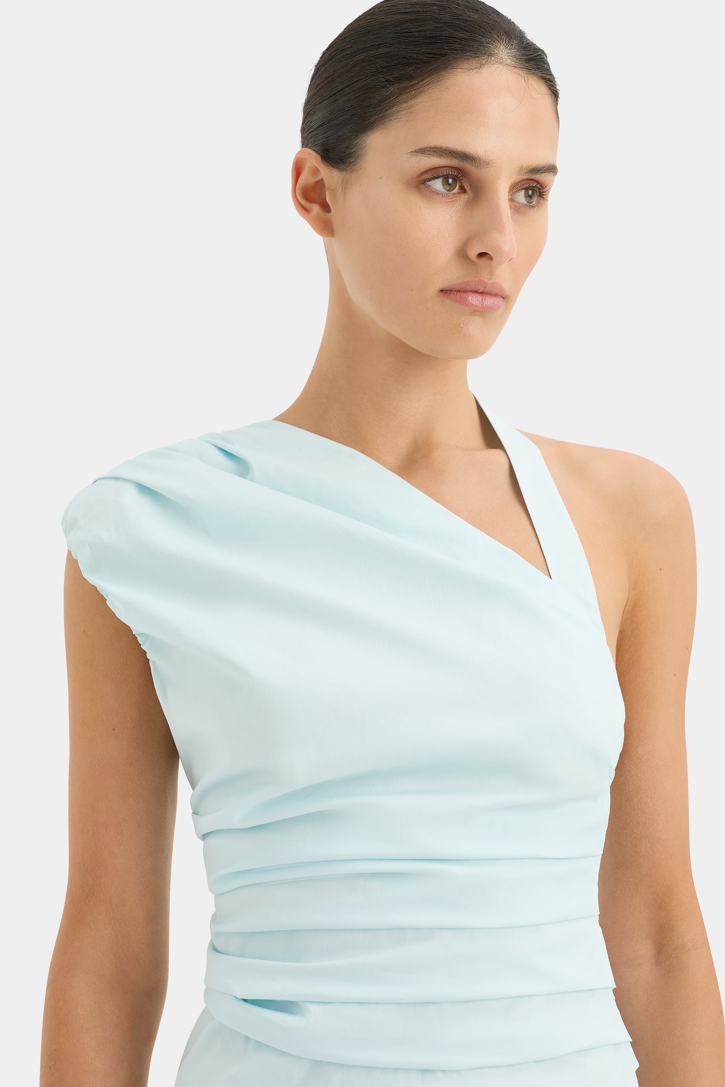 SIR the label Azul Gathered Mini ICE BLUE