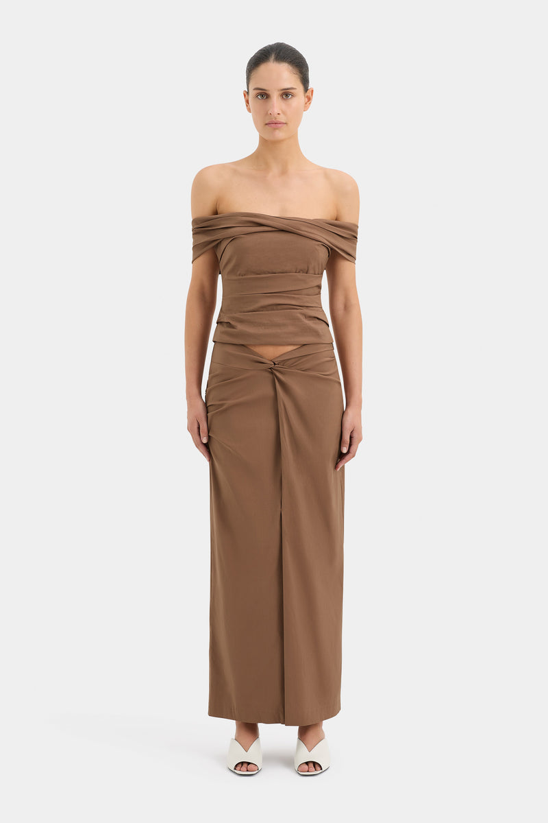 SIR the label Alba Off Shoulder Bodice MOCHA