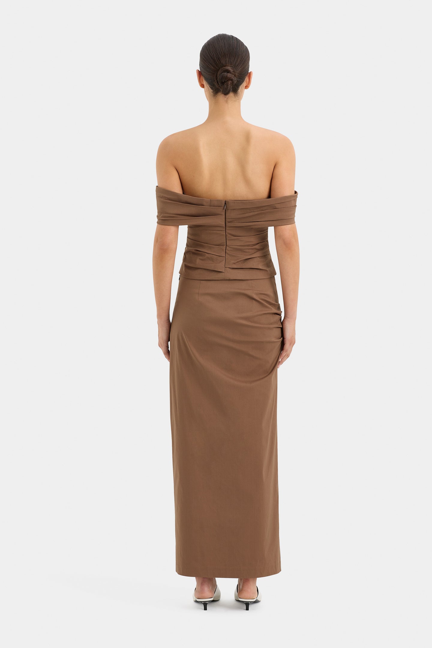 SIR the label Alba Off Shoulder Bodice MOCHA