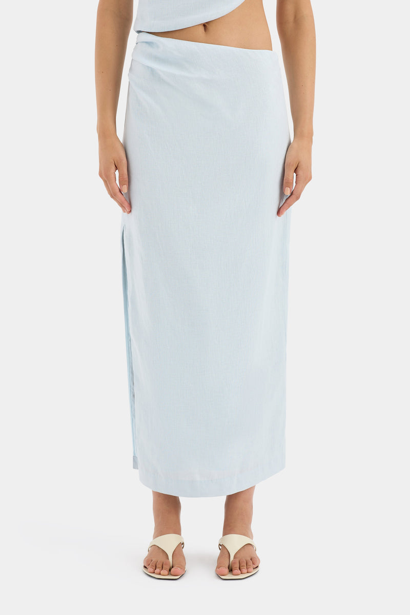 Iris Asymmetric Midi Skirt