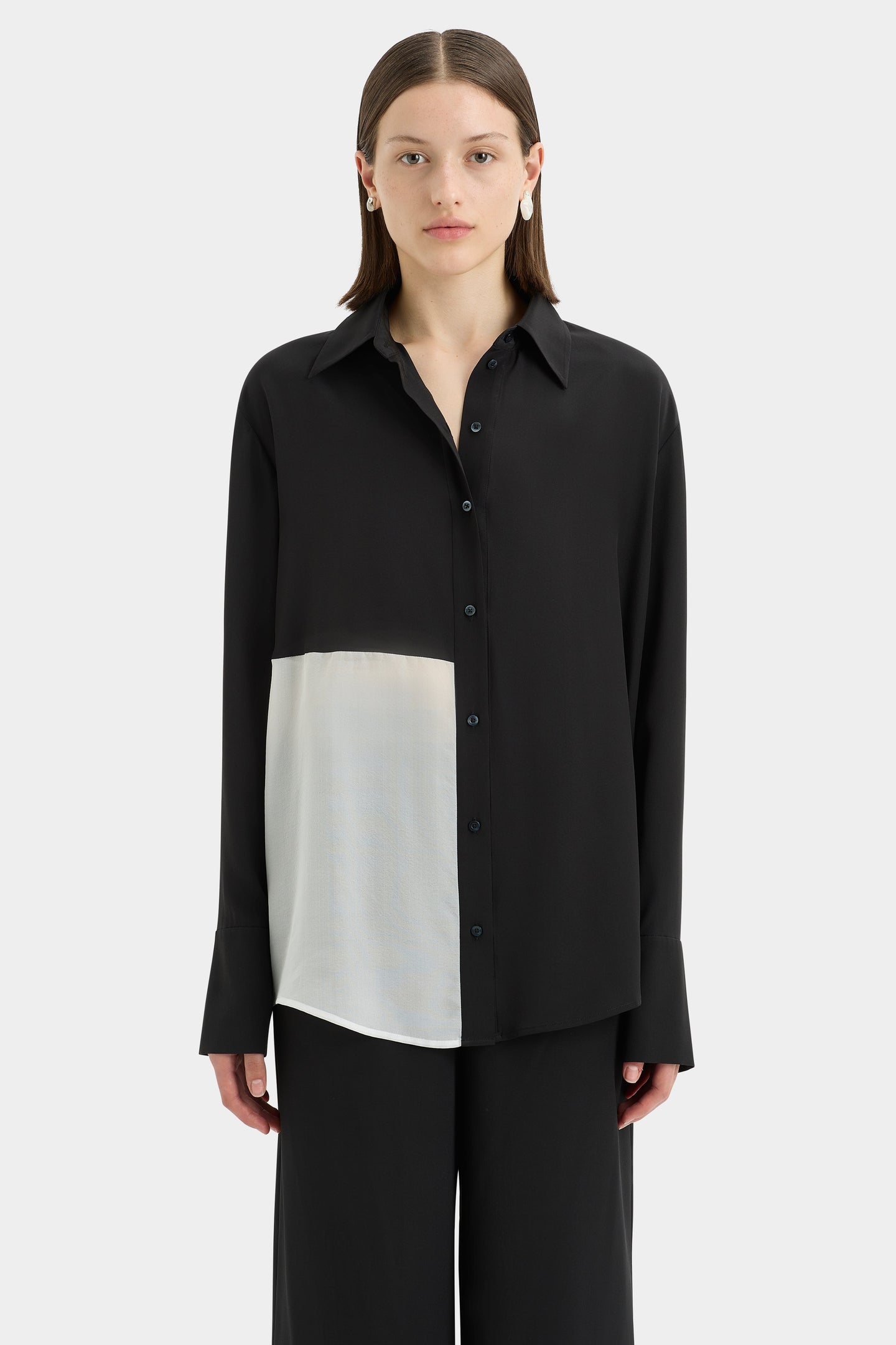 SIR the label Adrienne Shirt MONOCROME