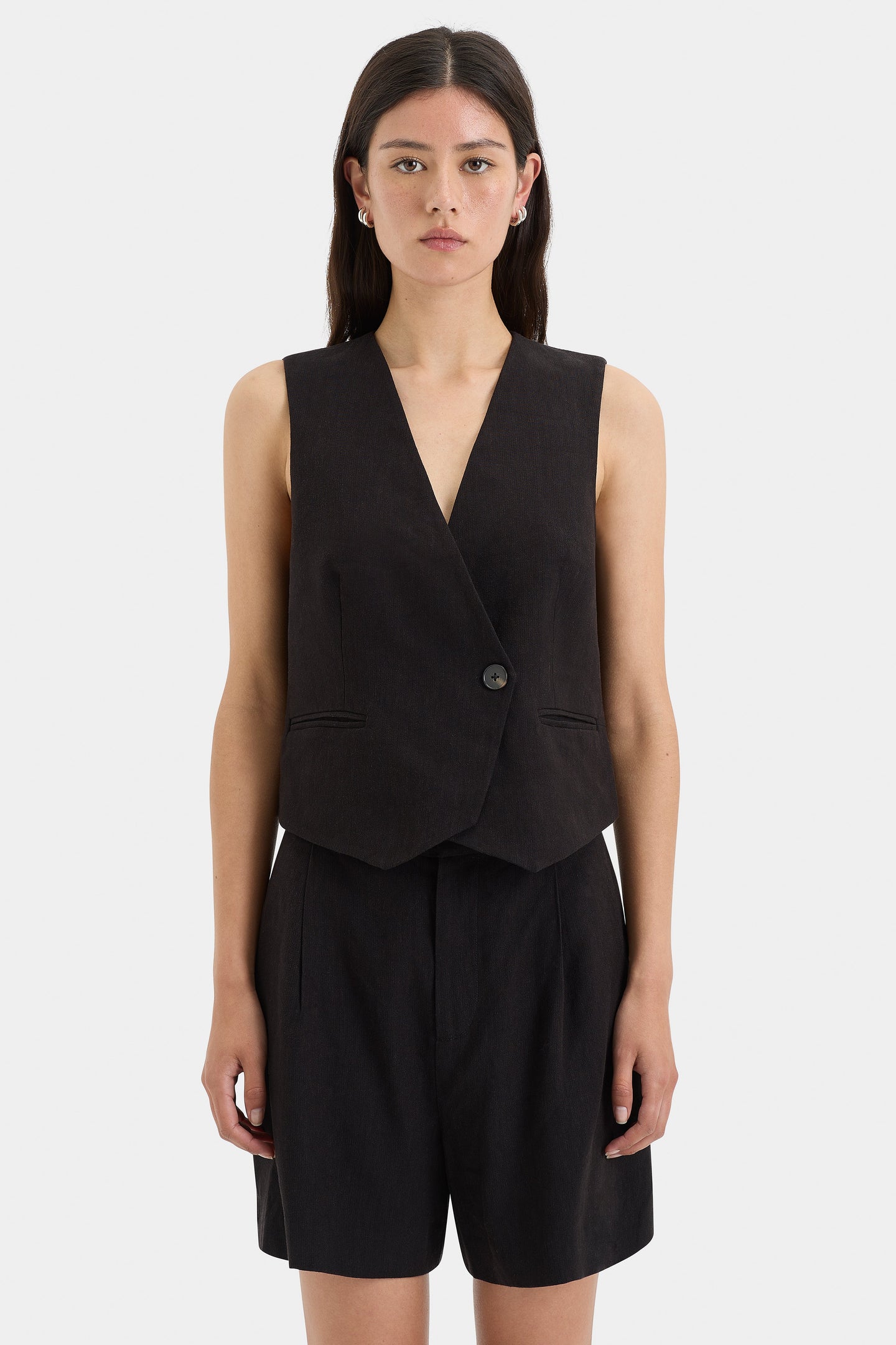 SIR the label Dorian Vest BLACK