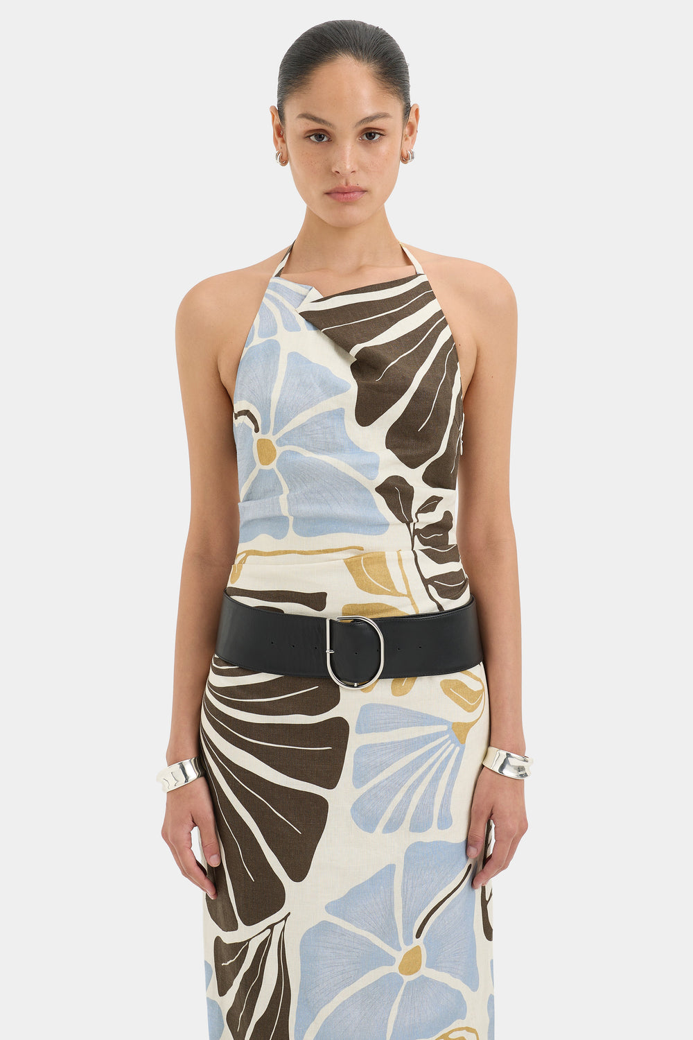 Lola Pleated Midi Dress