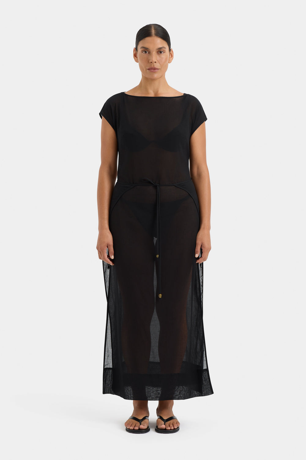 Blair Beaded Overlap Dress