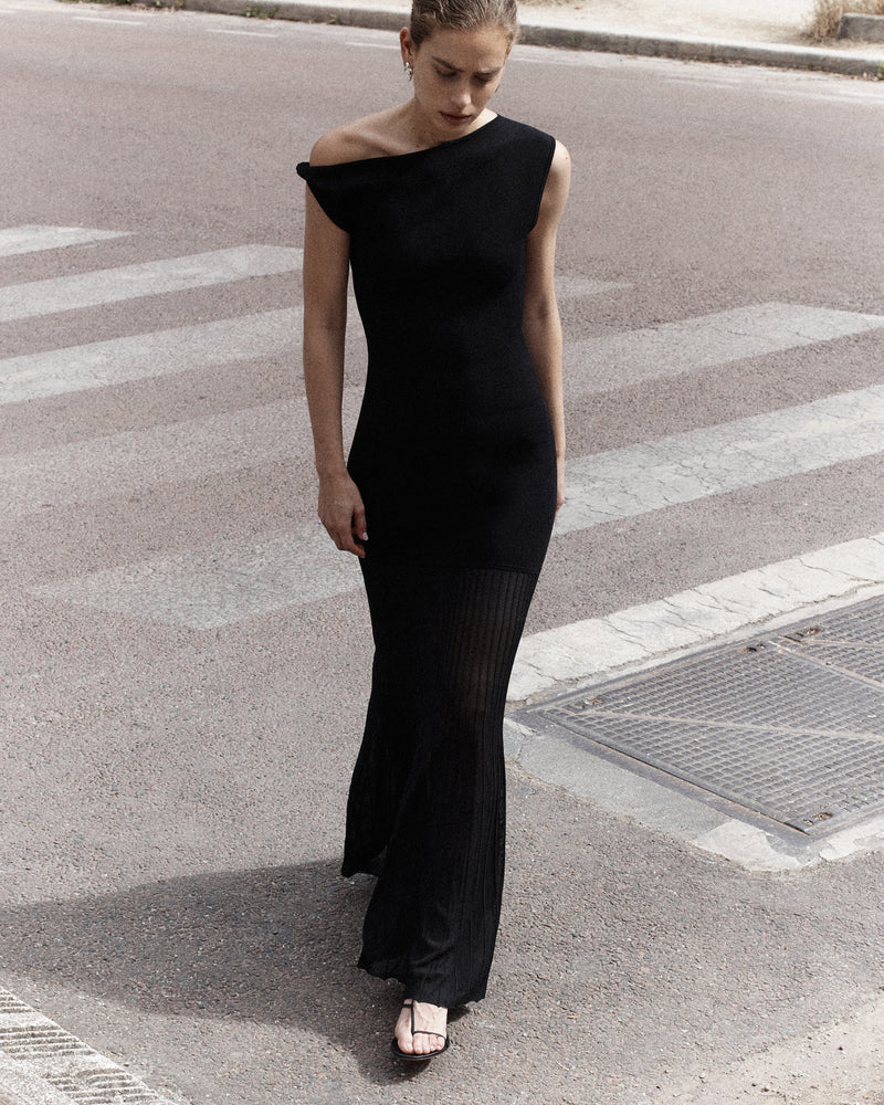 Indigo Twist Dress | Black | SIR. Indigo Twist Dress | Black | SIR.