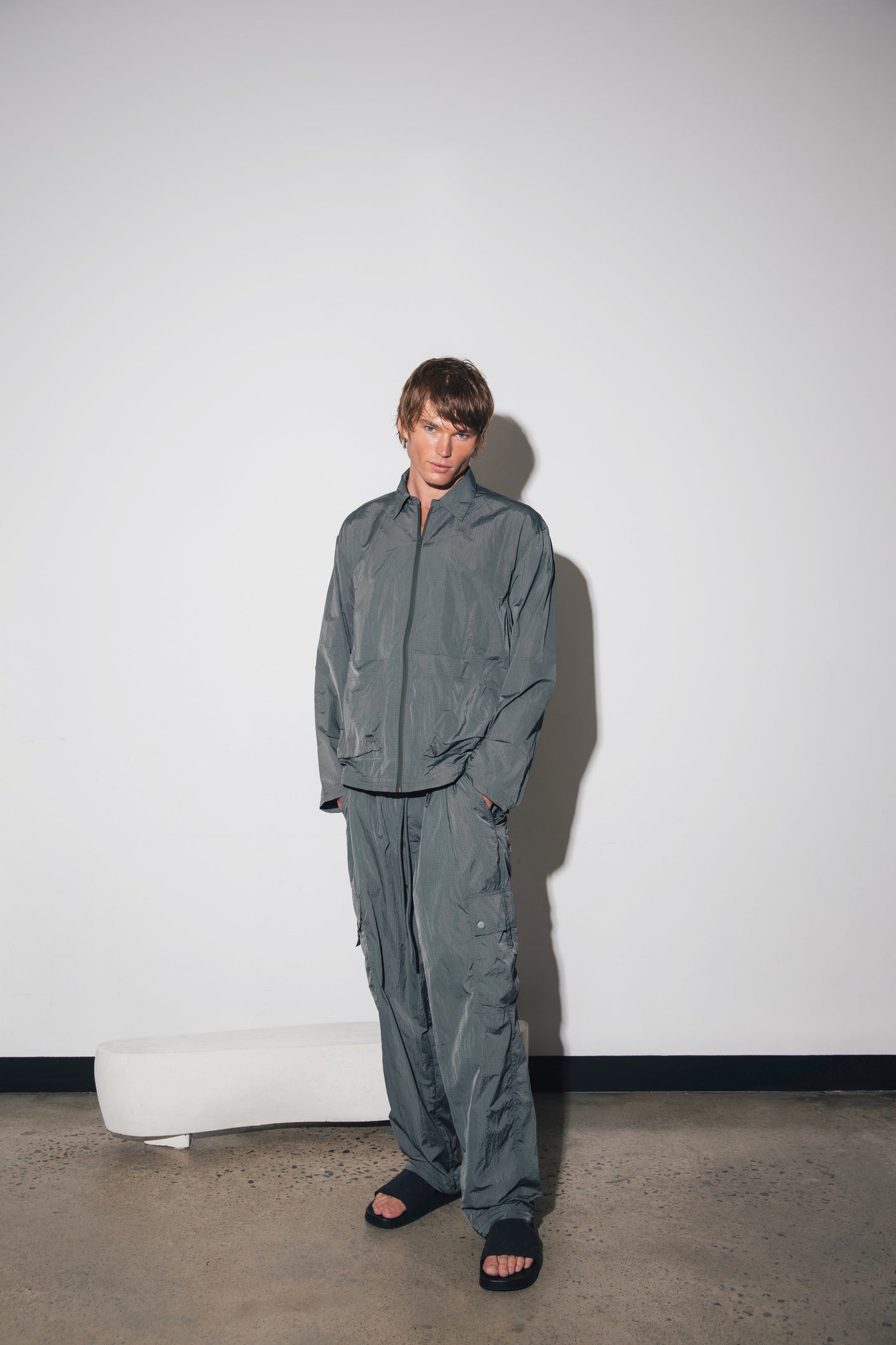 SIR the label LUCIEN ZIP JACKET KHAKI