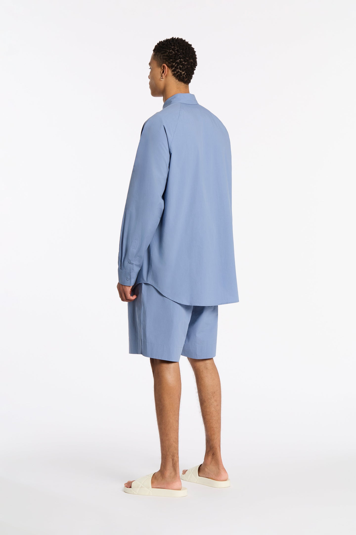 SIR the label POPLIN SHORT BLUE