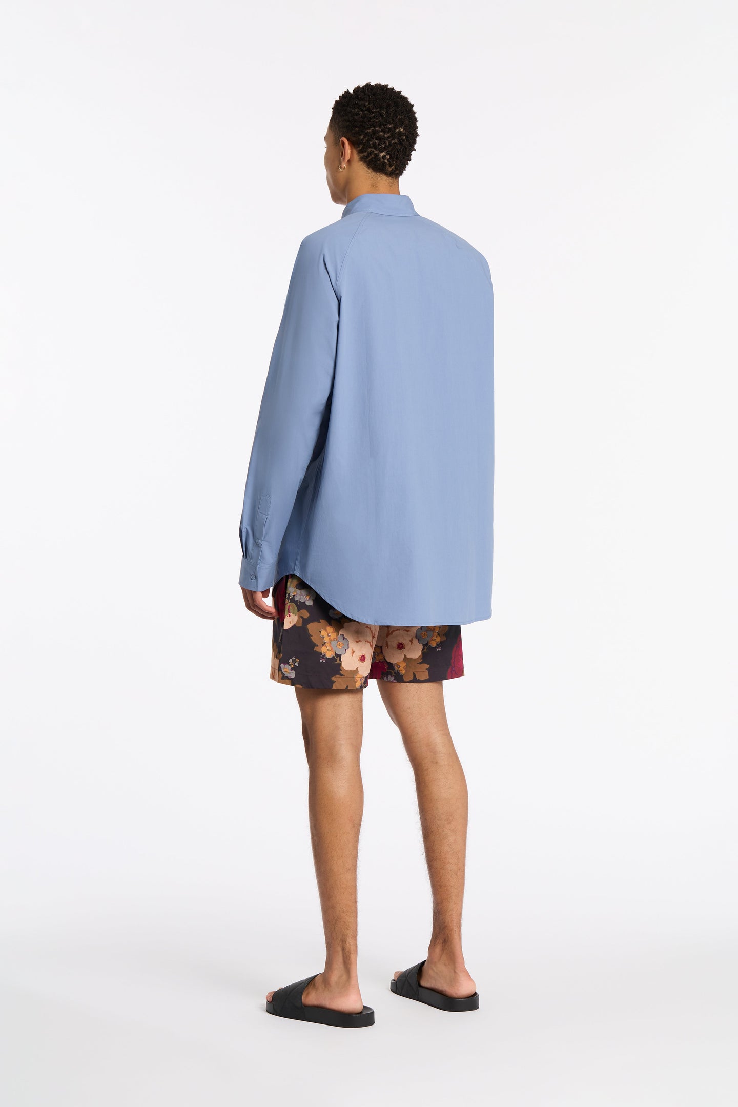 SIR the label POPLIN RAGLAN SHIRT BLUE
