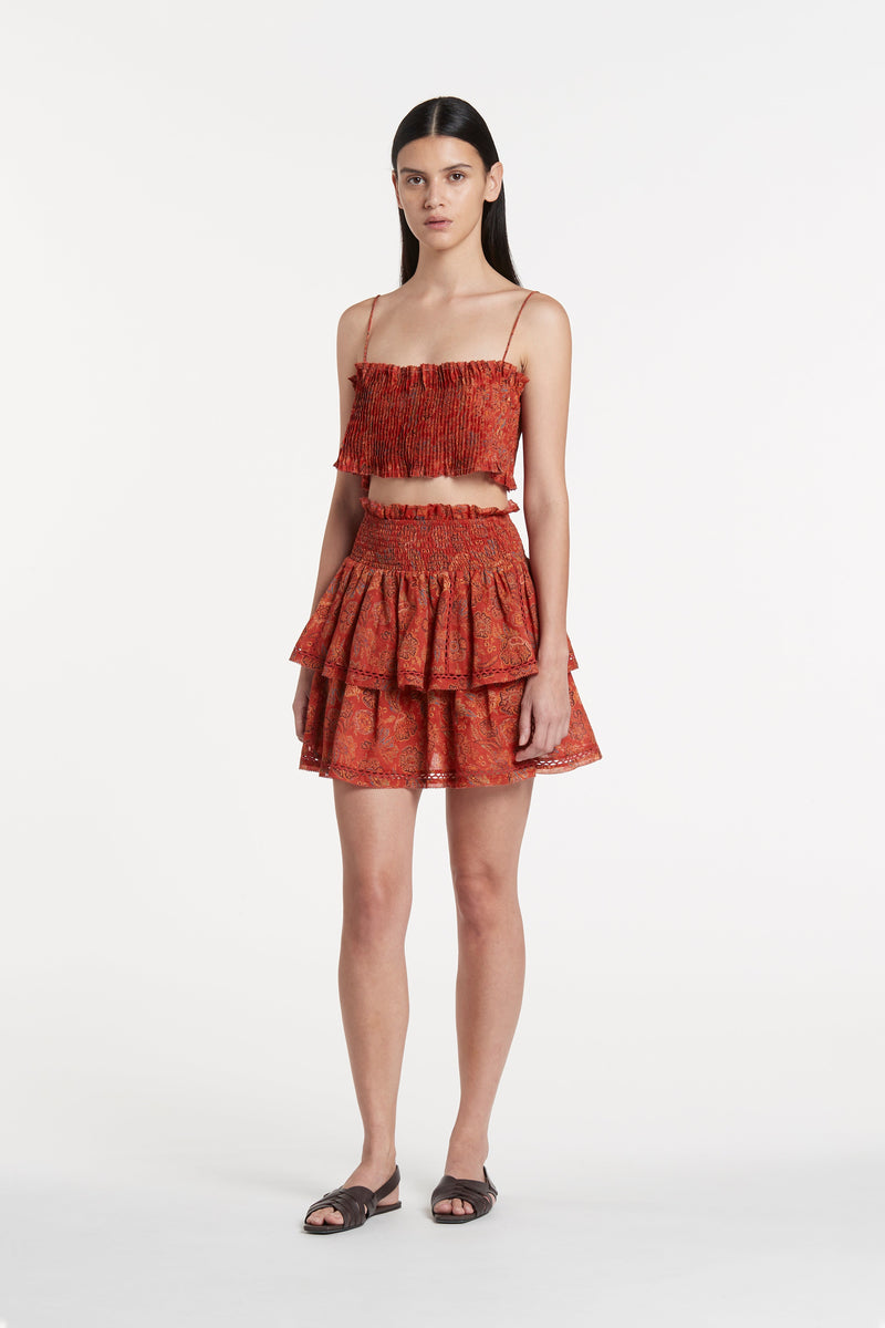 SIR the label Allegra Crop IDALIA FLORAL PRINT
