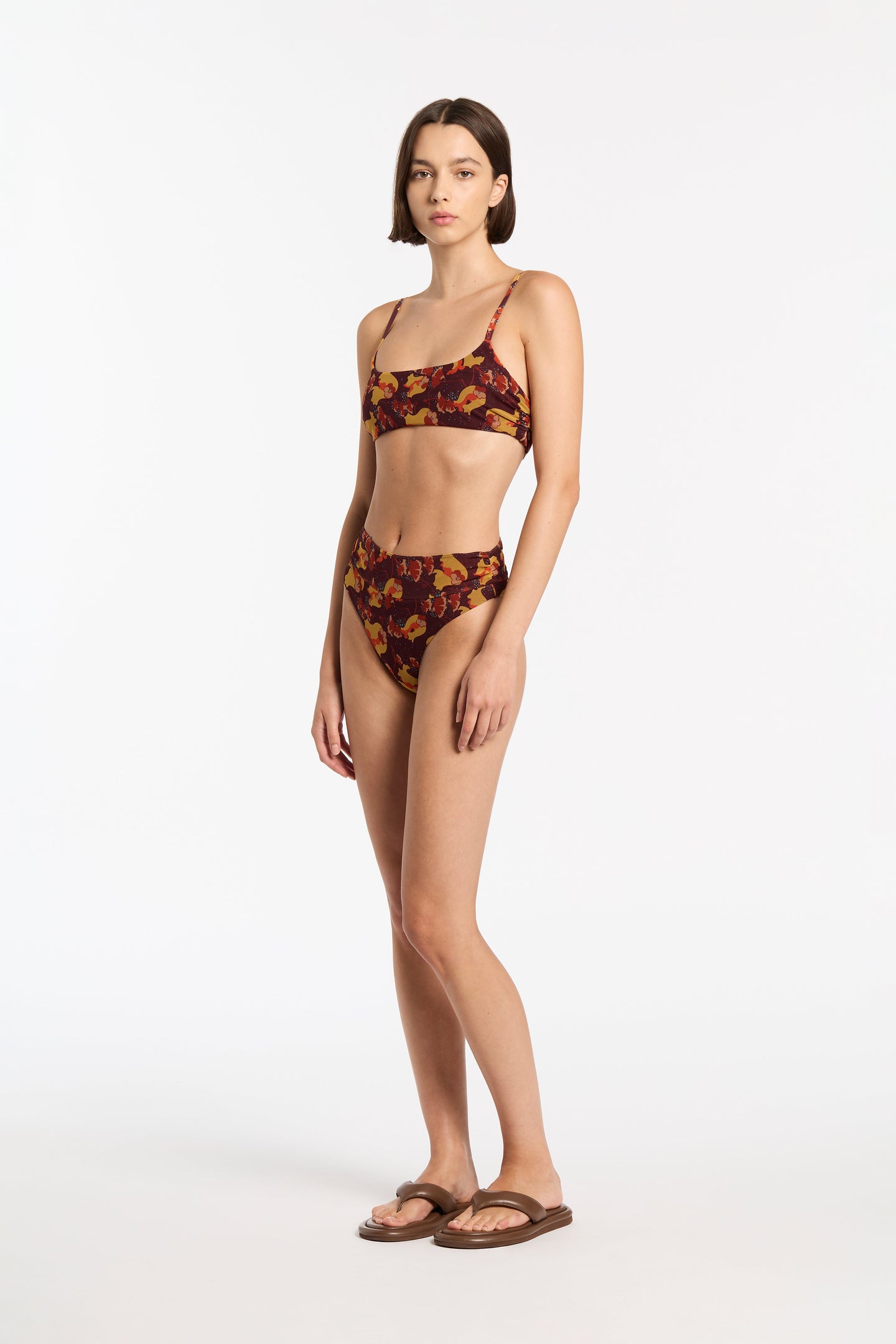 SIR the label Jacques Mesh High Cut Brief Expressionist