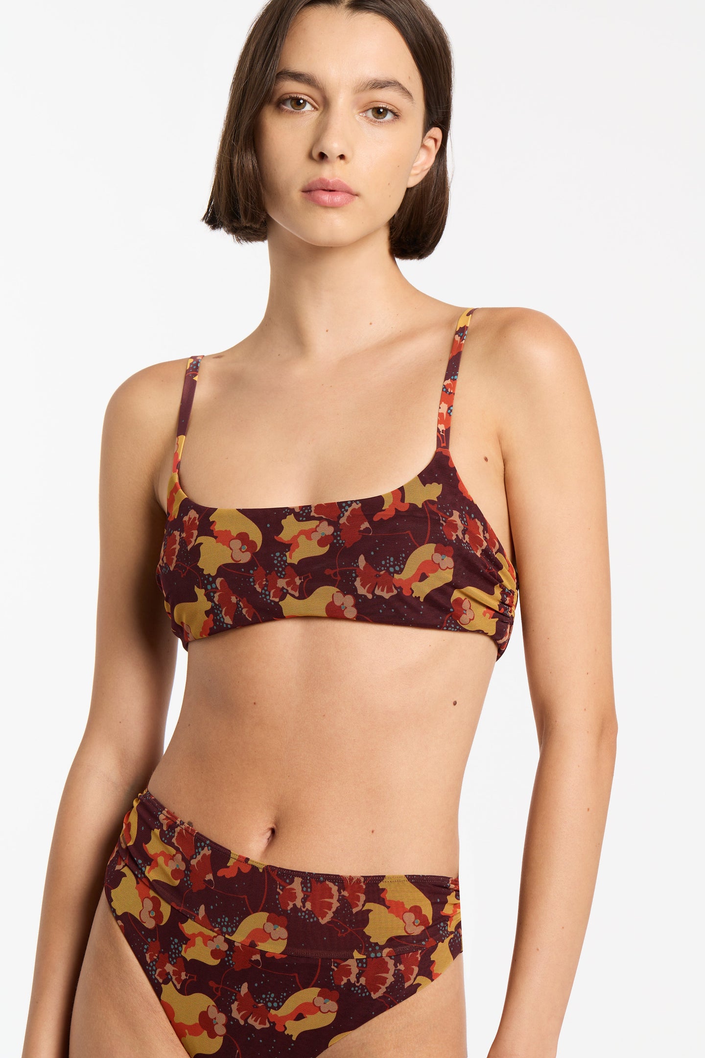SIR the label Jacques Mesh High Cut Brief Expressionist