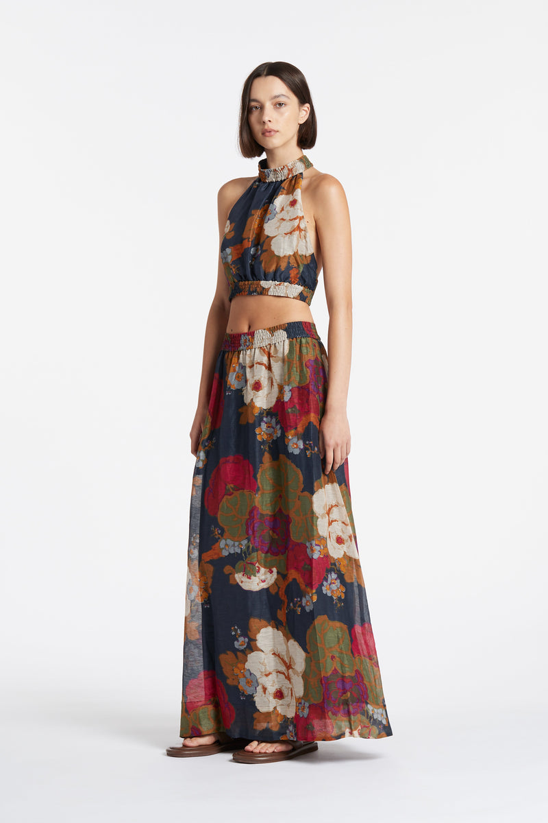 SIR the label Bonita Halter Top GARCIA FLORAL PRINT