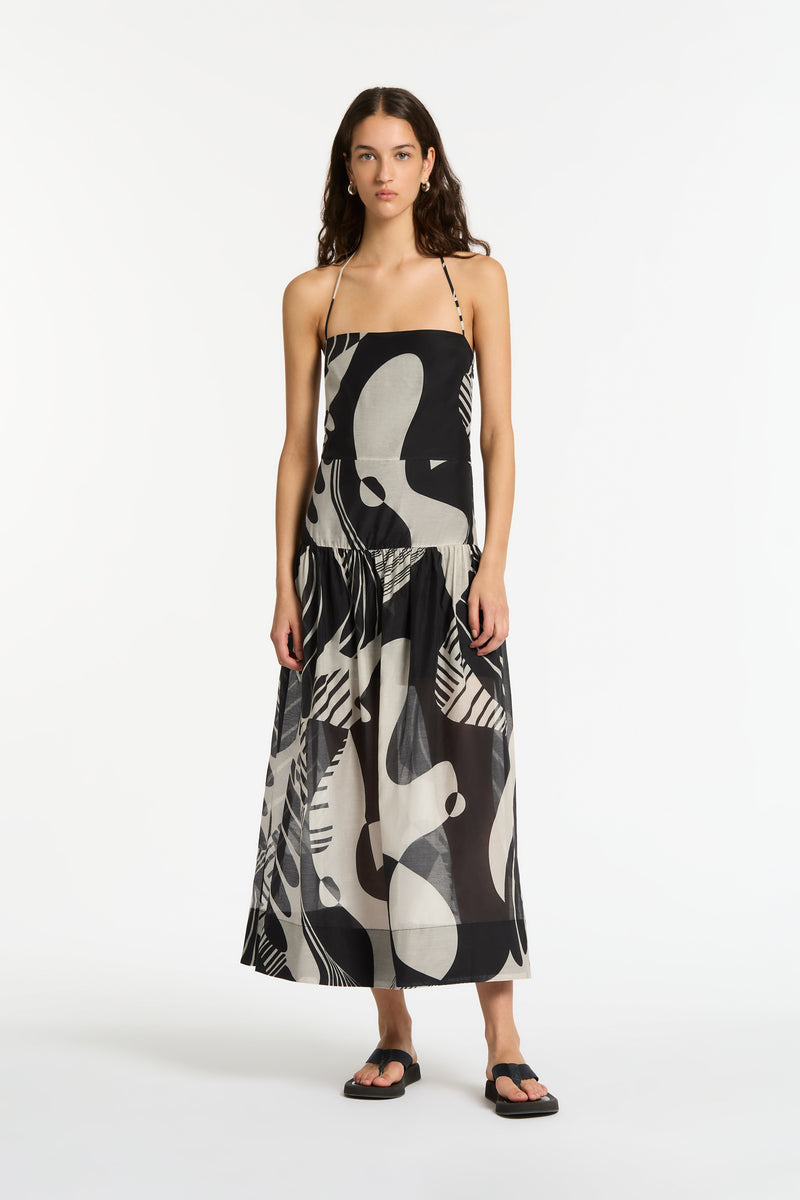 SIR the label Assemblage Maxi Dress Matisse Print