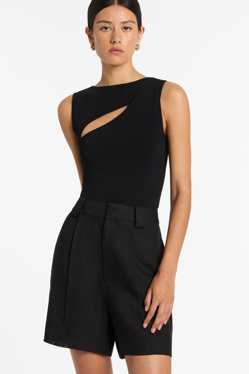 SIR the label Nadja Cut Out Tank BLACK