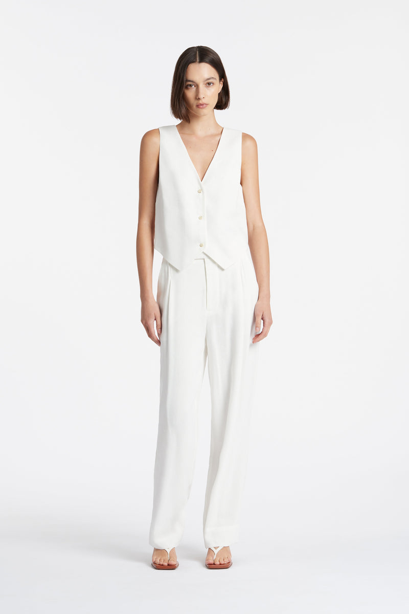 SIR the label CLEMENCE VEST IVORY