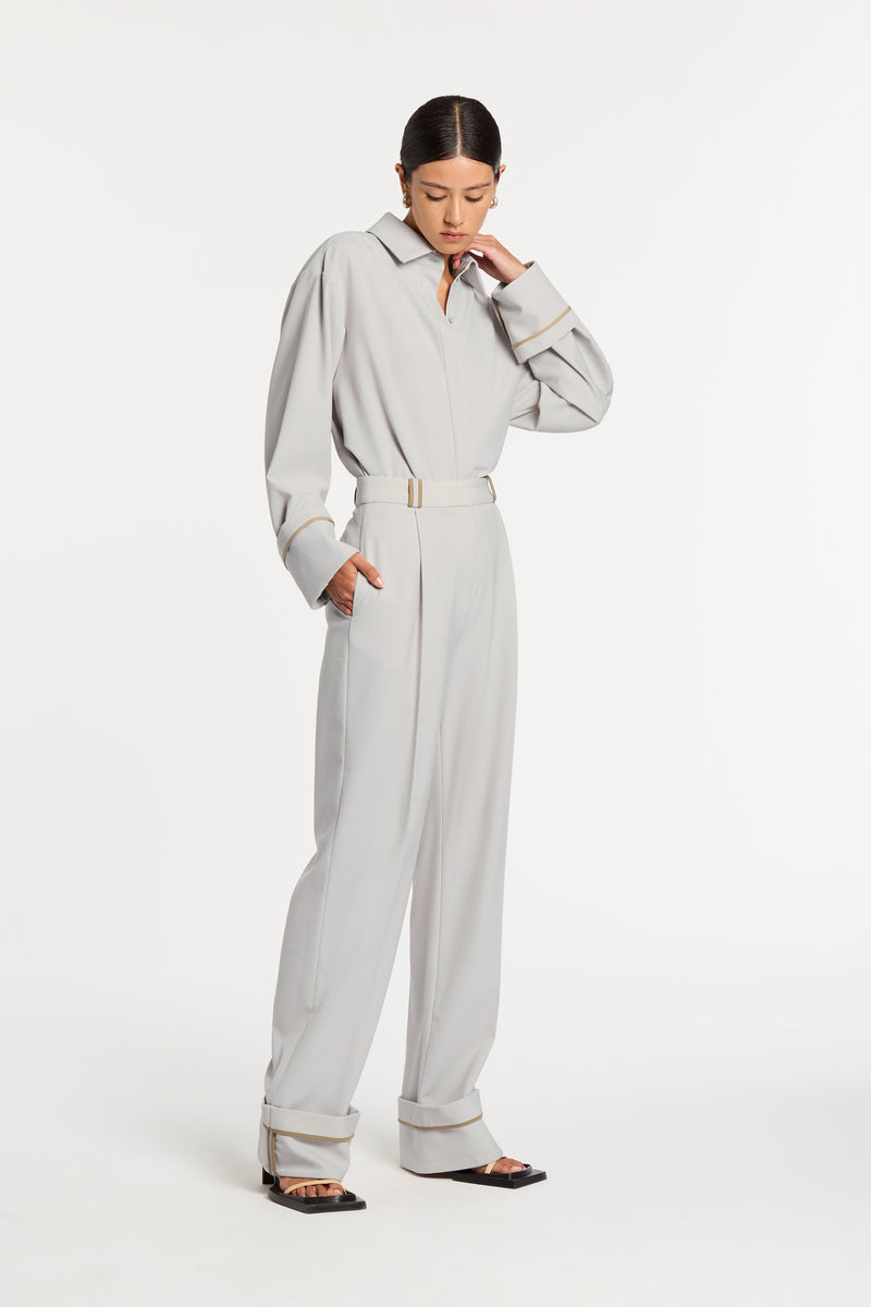 SIR the label Leni Tailored Shirt ICE BLUE