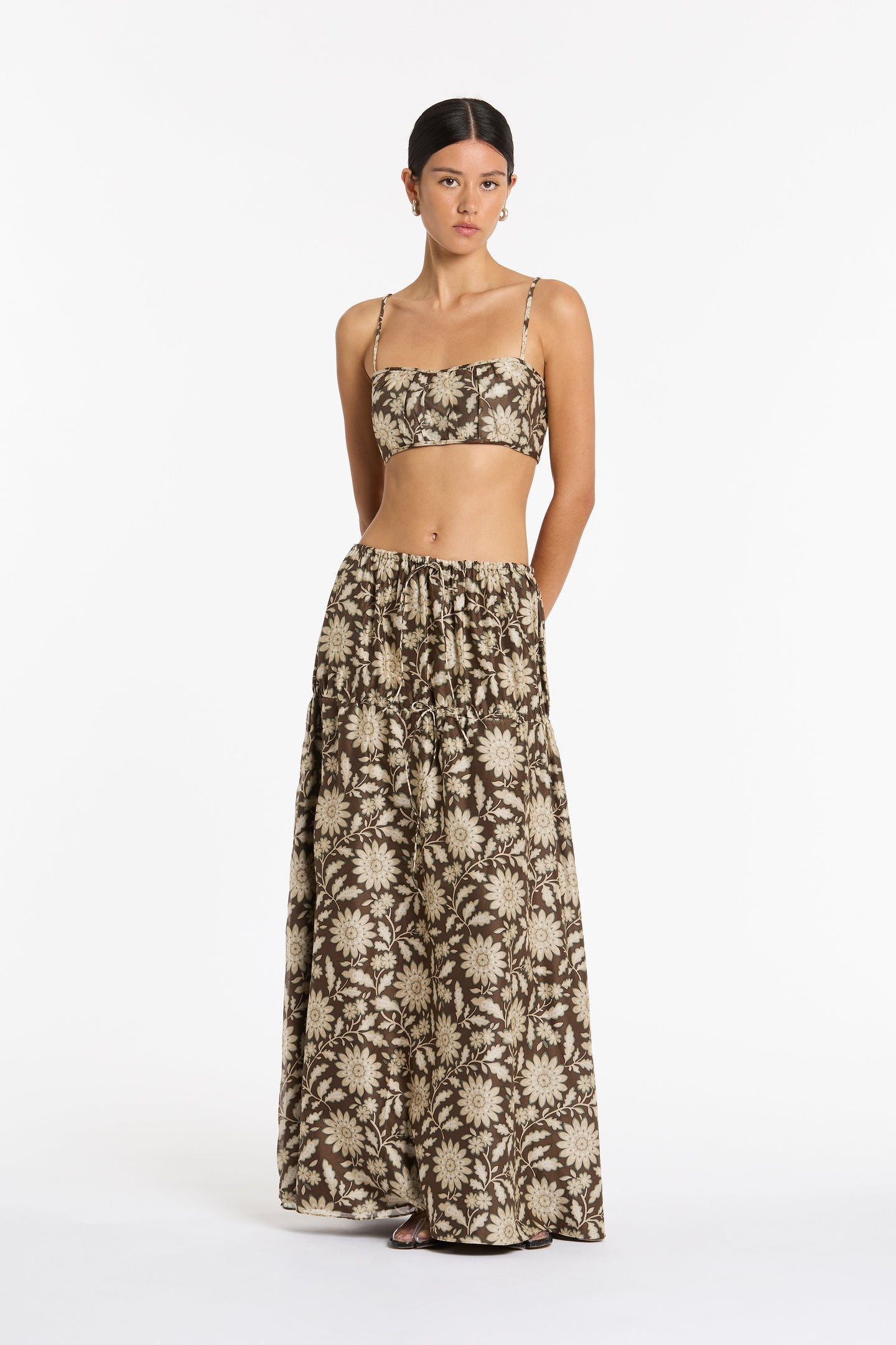 SIR the label Xanita Gathered Maxi Skirt XANITA PRINT