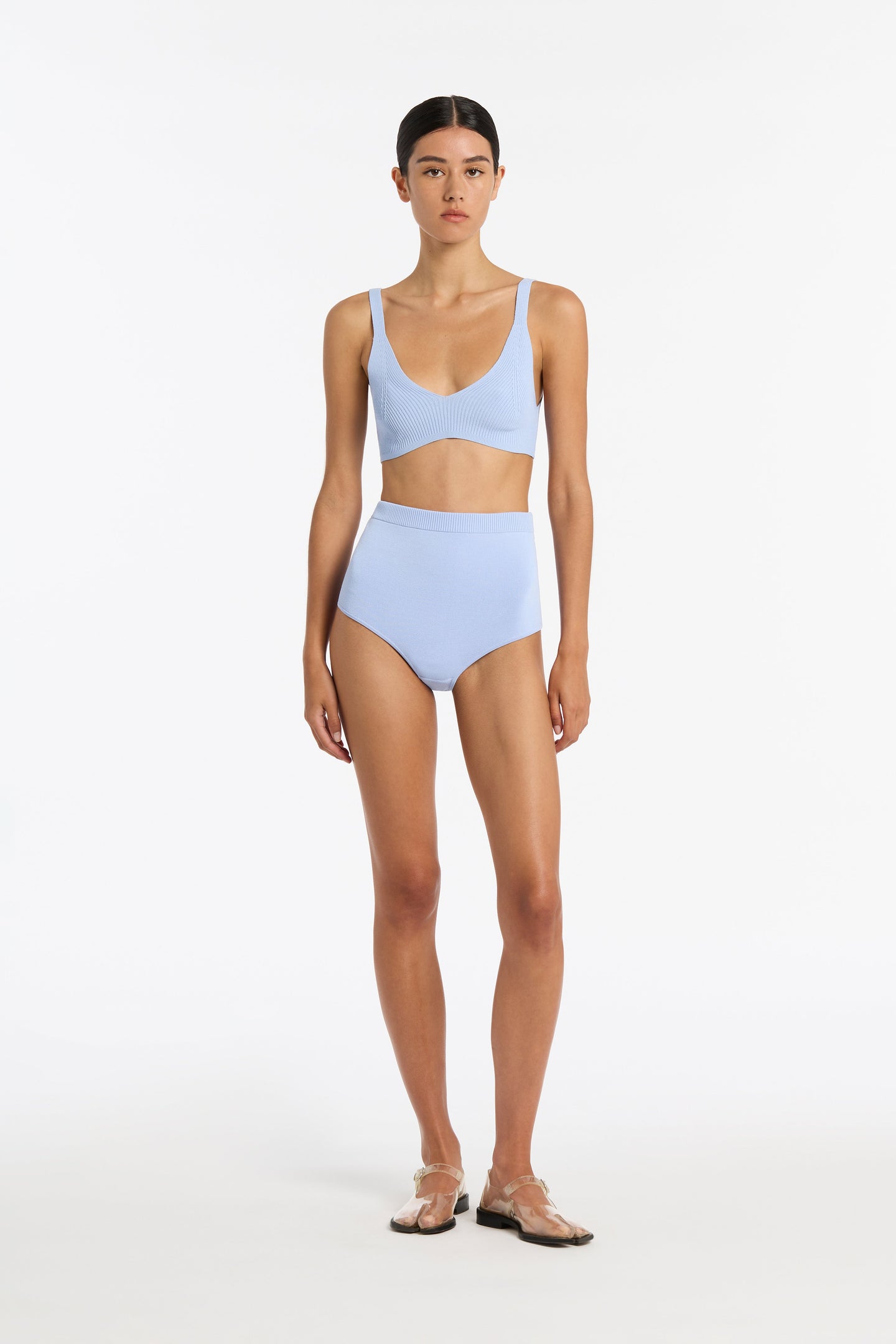 SIR the label Nadja High Brief ICE BLUE