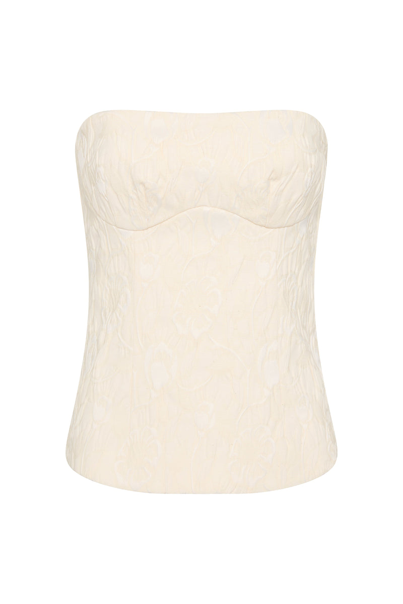 SIR the label Etienne Structured Bodice Cloud Jacquard
