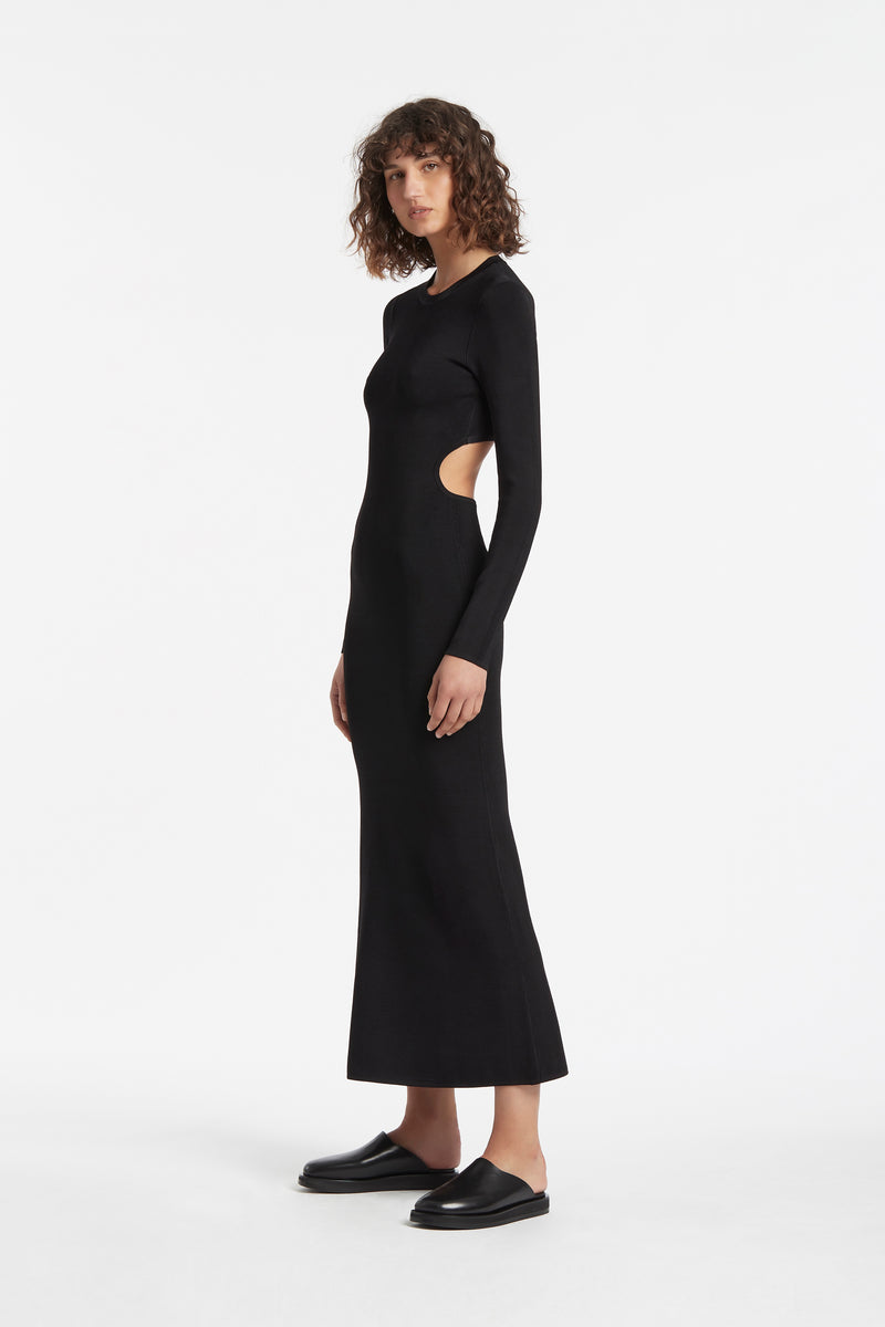 SIR the label GEORGES OPEN BACK DRESS BLACK