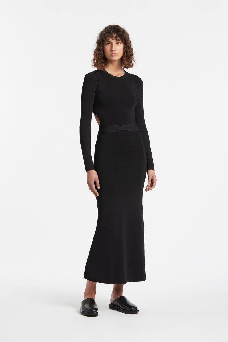 SIR the label GEORGES OPEN BACK DRESS BLACK