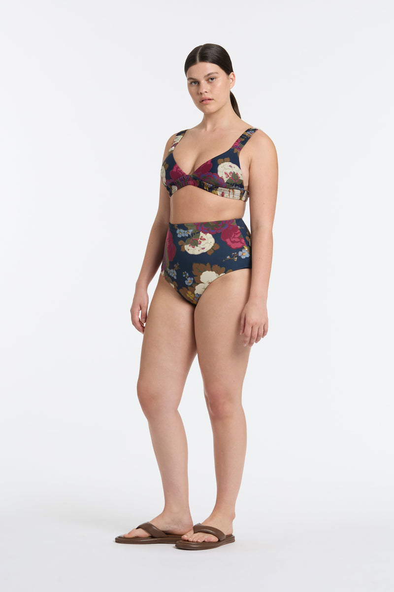 SIR the label Garcia Gathered Tri Top GARCIA FLORAL PRINT